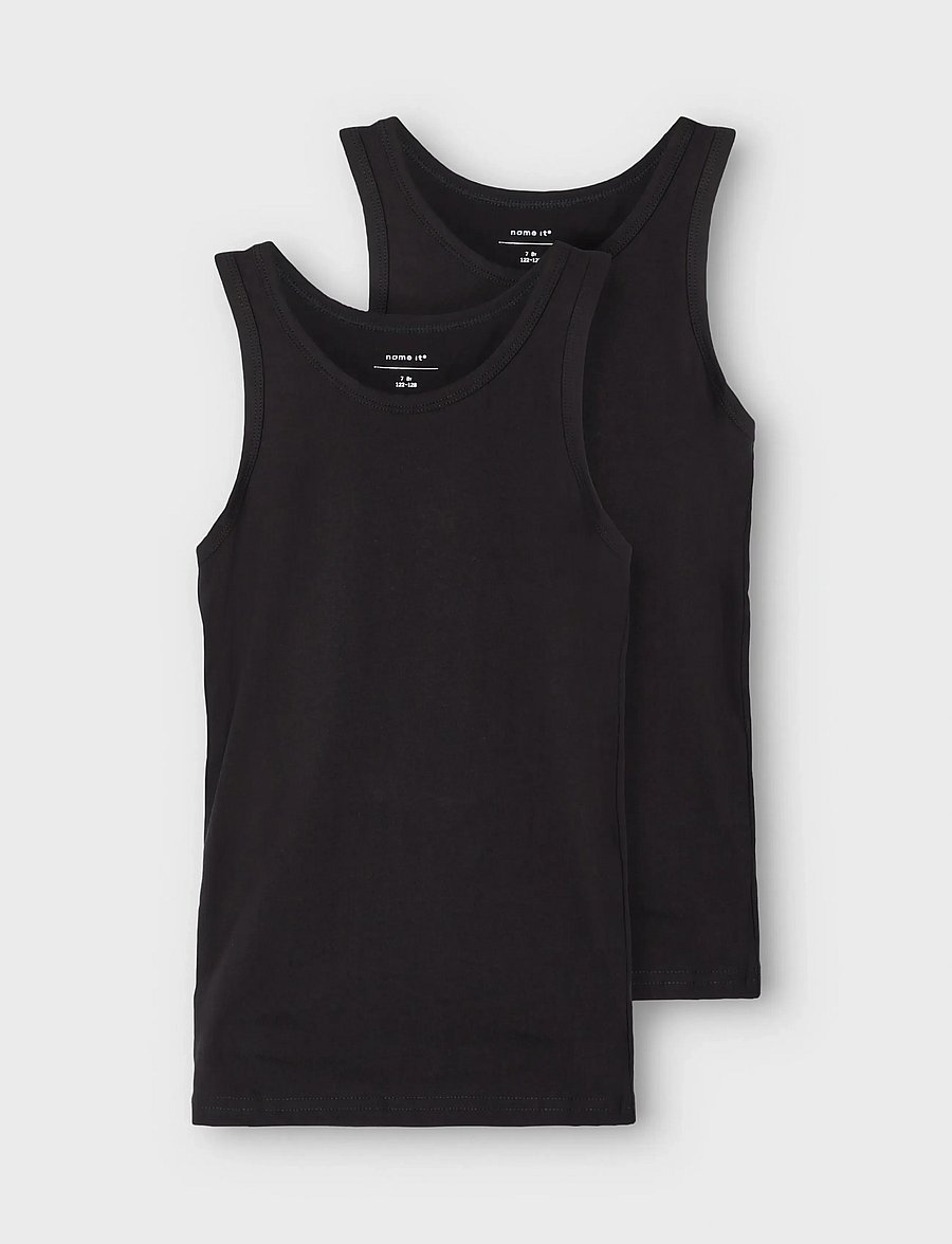 name it - NKMTANK TOP 2P NOOS - toppar - black - 1