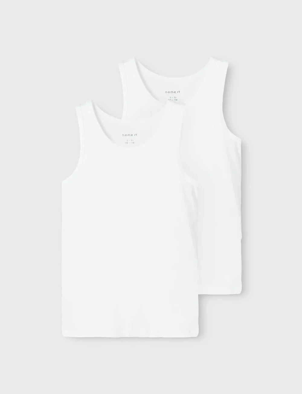 name it - NKMTANK TOP 2P NOOS - toppar - bright white - 1