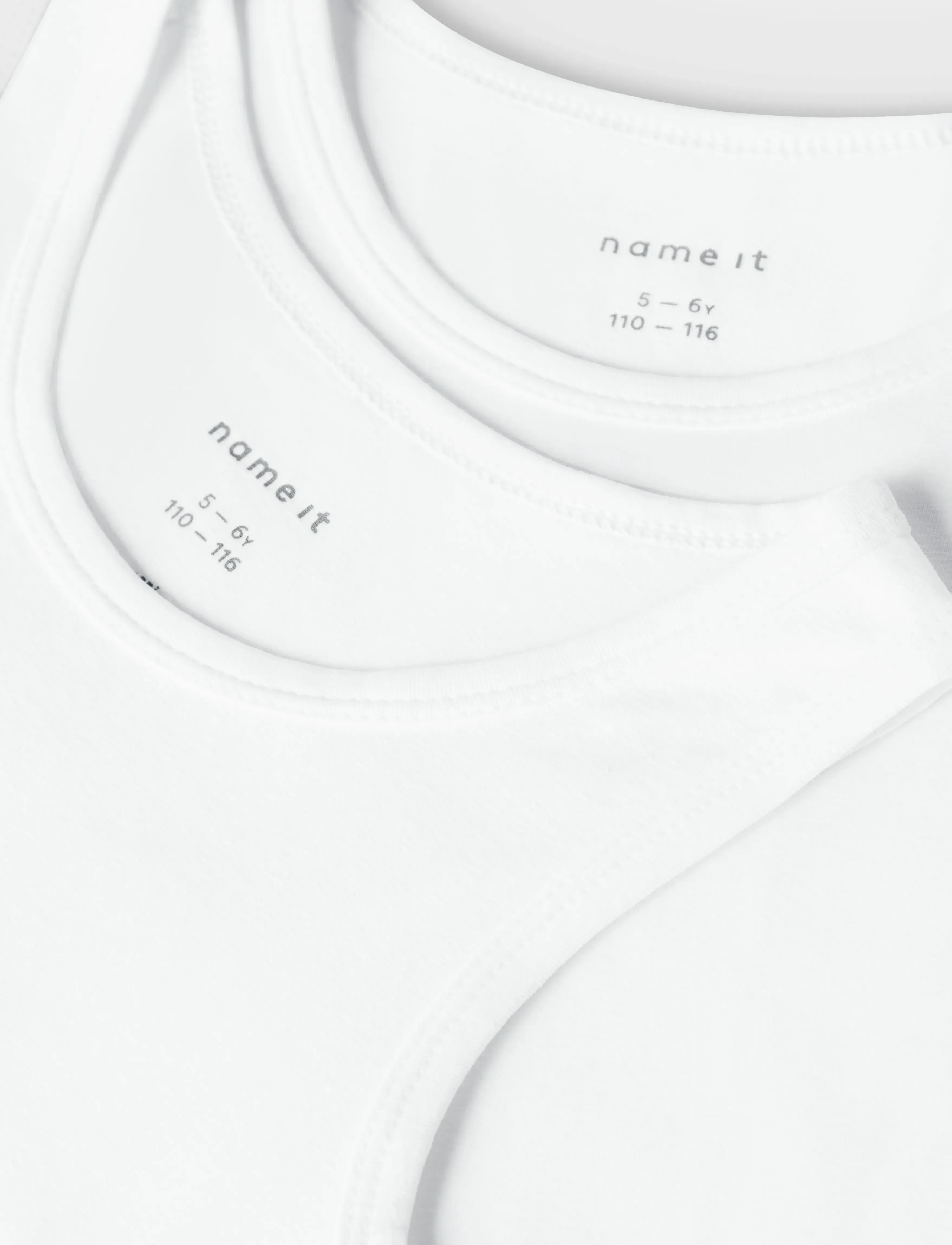 name it - NKMTANK TOP 2P NOOS - toppar - bright white - 2