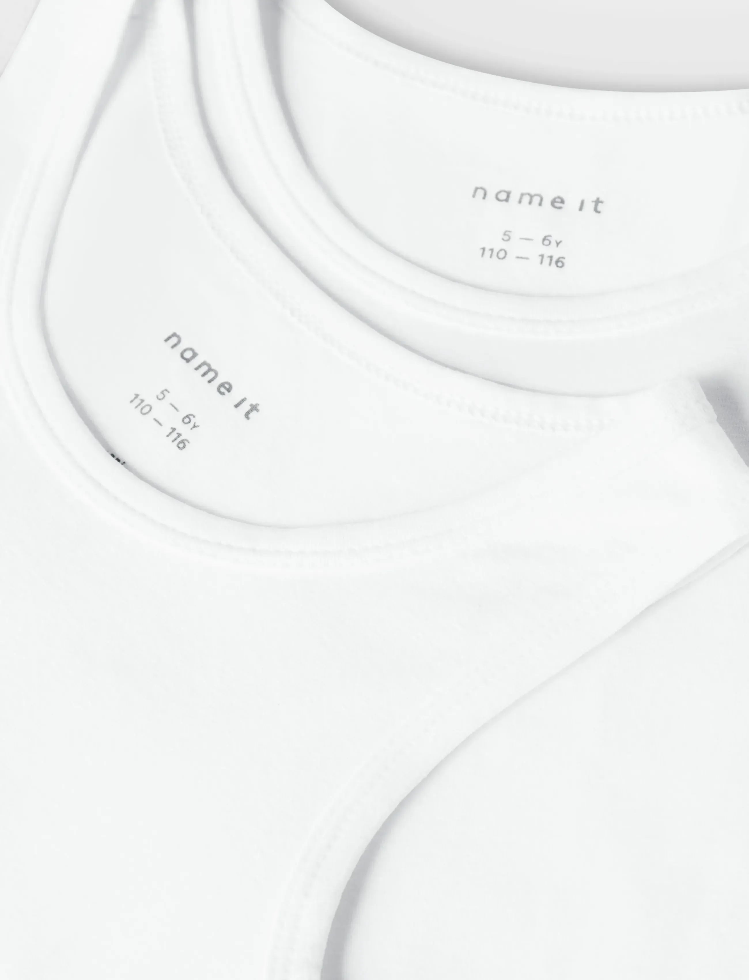 name it - NKMTANK TOP 2P NOOS - toppar - bright white - 3