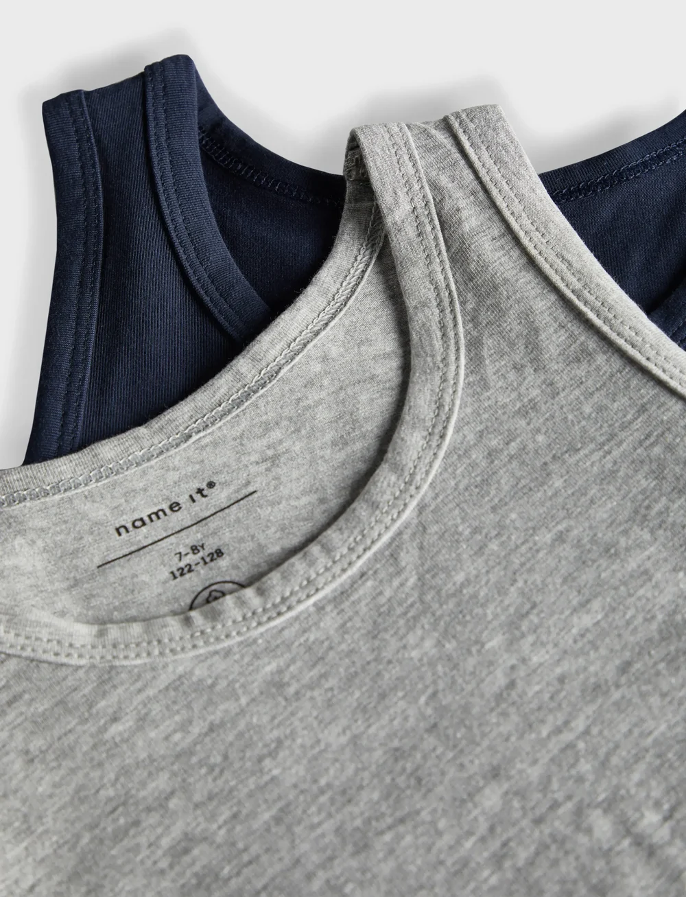 name it - NKMTANK TOP 2P NOOS - tops - grey melange - 1