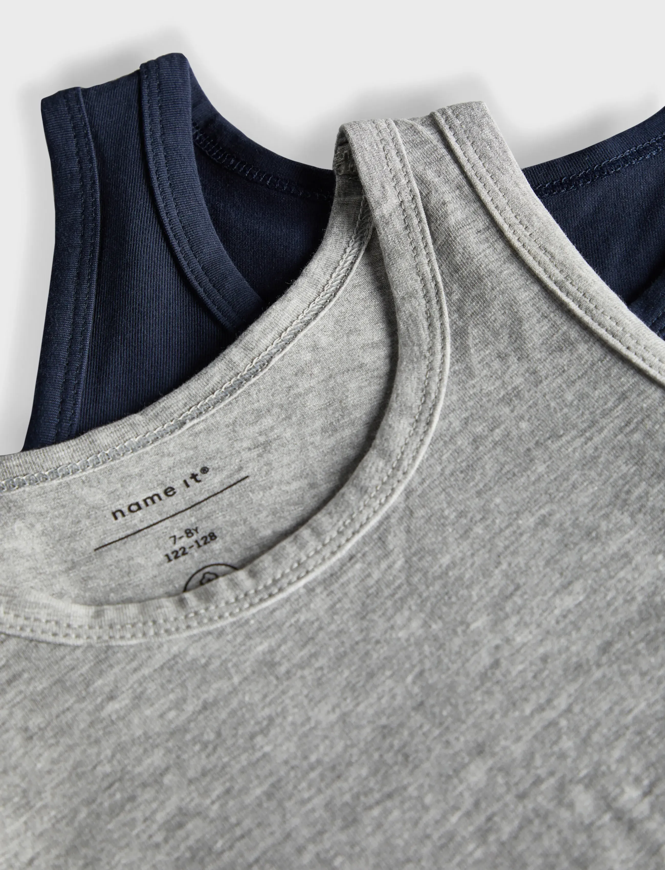 name it - NKMTANK TOP 2P NOOS - topper - grey melange - 1