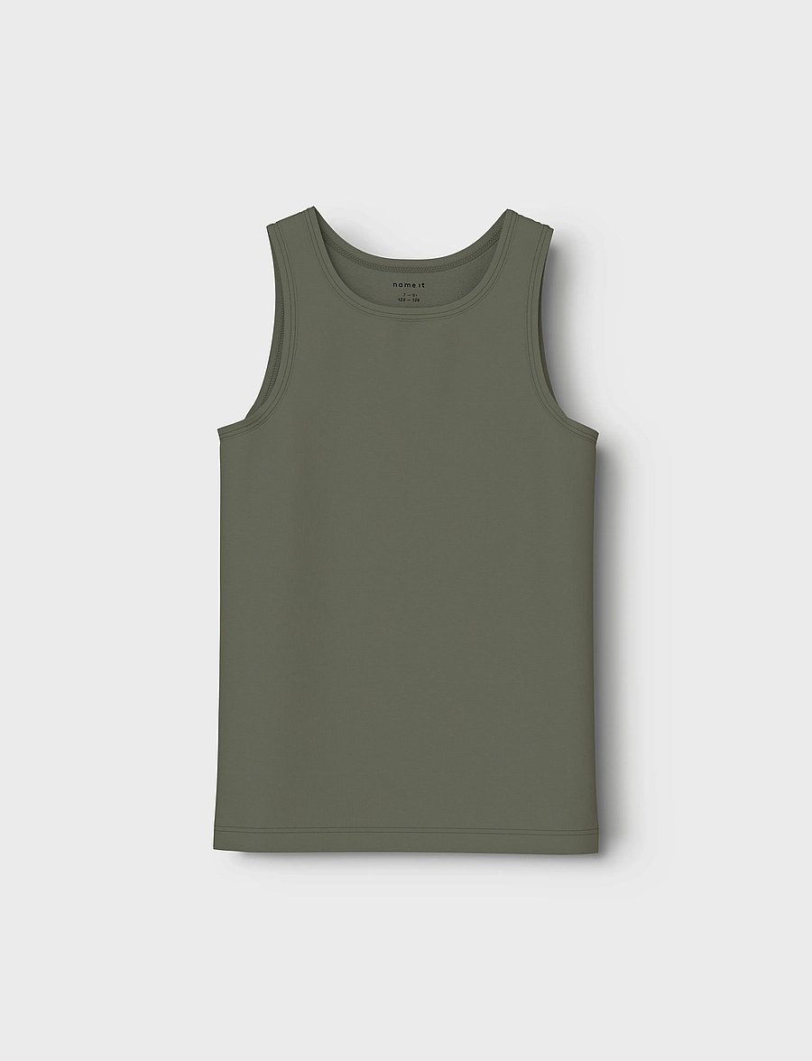 name it - NKMTANK TOP 2P NOOS - toppar - tea leaf - 2