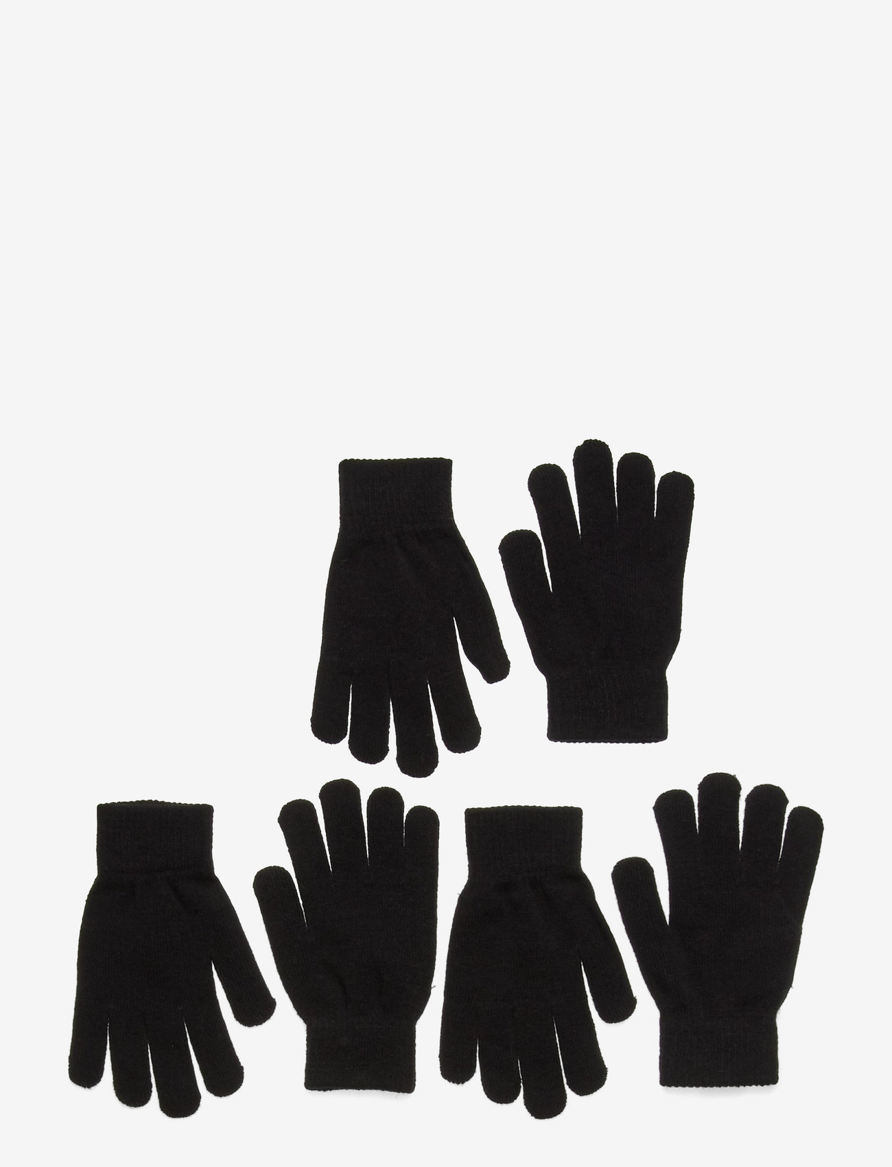 name it - NKNMAGIC GLOVES 3P NOOS - vantar - black - 1