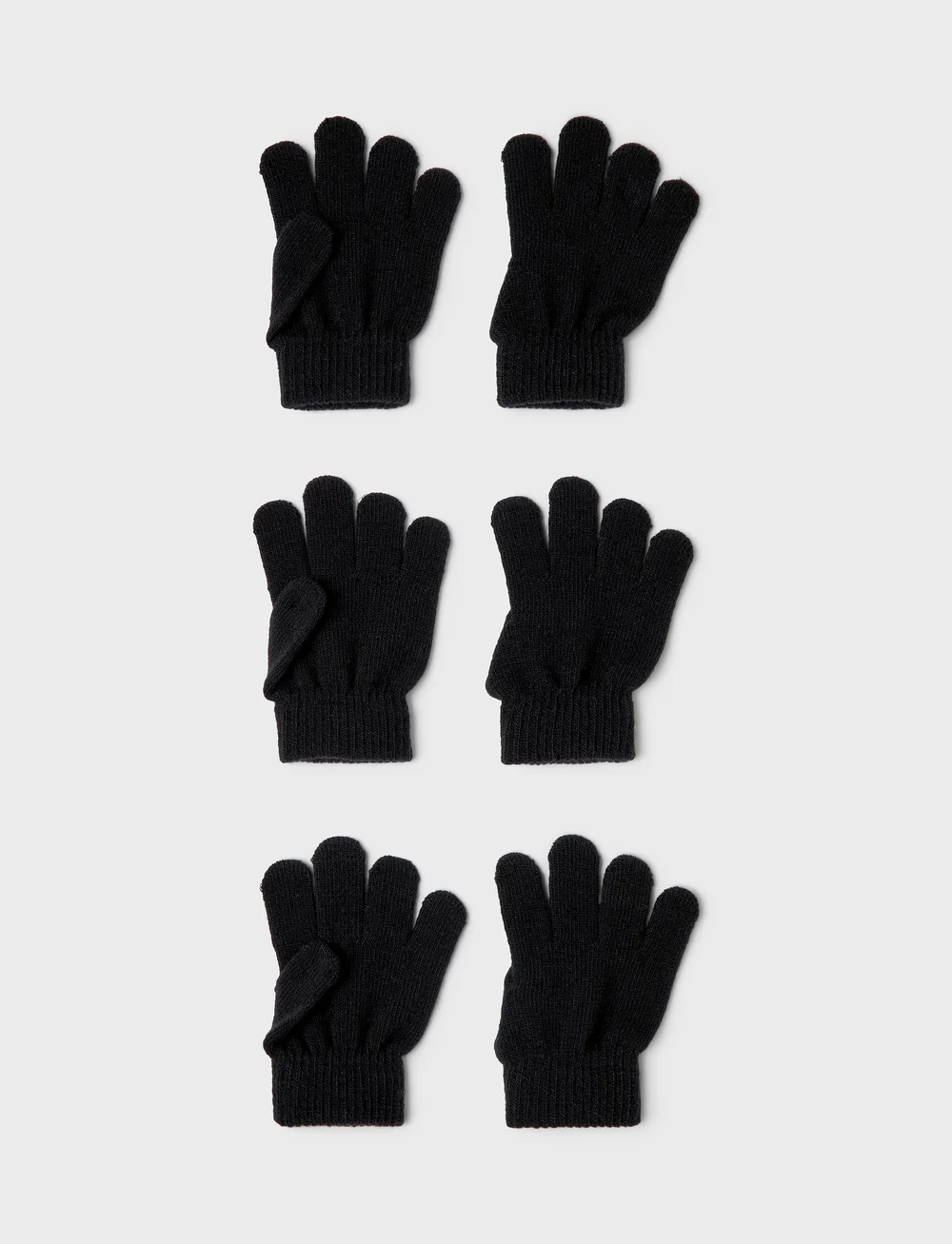 name it - NKNMAGIC GLOVES 3P NOOS - handschoenen - black - 0