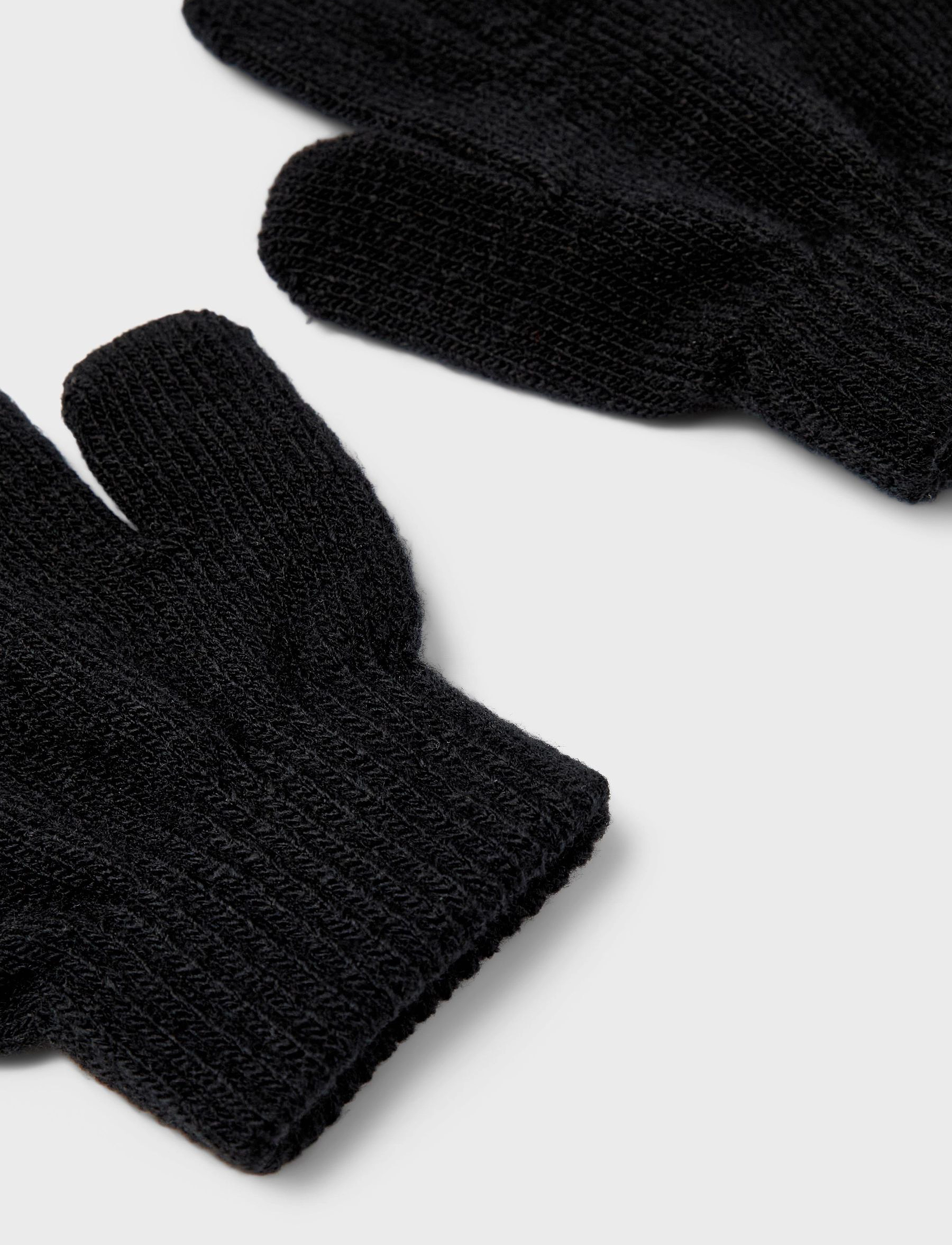 name it - NKNMAGIC GLOVES 3P NOOS - accessoarer - black - 3