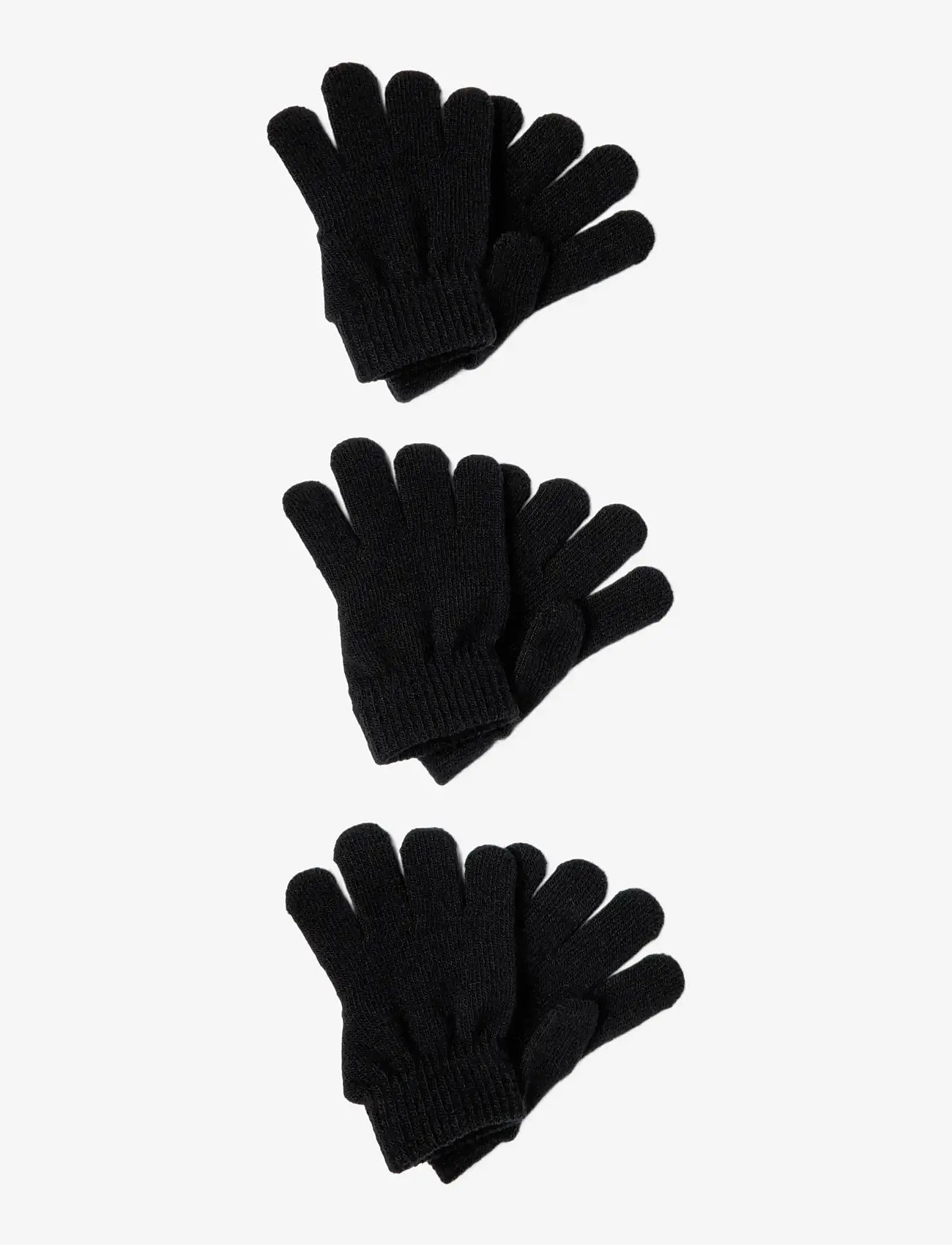 name it - NKNMAGIC GLOVES 3P NOOS - vantar - black - 4