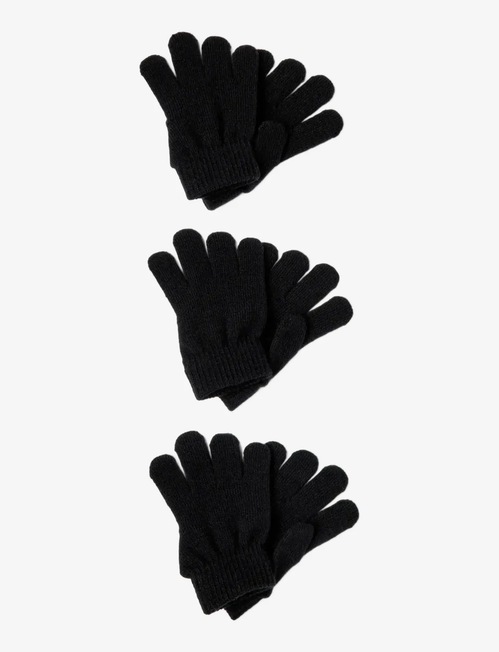 name it - NKNMAGIC GLOVES 3P NOOS - handschoenen - black - 4