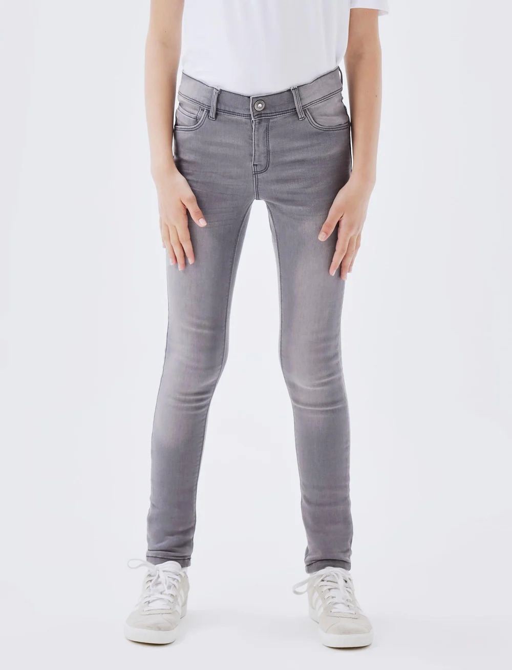 name it - NKFPOLLY SKINNY JEANS 1262-TA NOOS - skinny jeans - light grey denim - 0