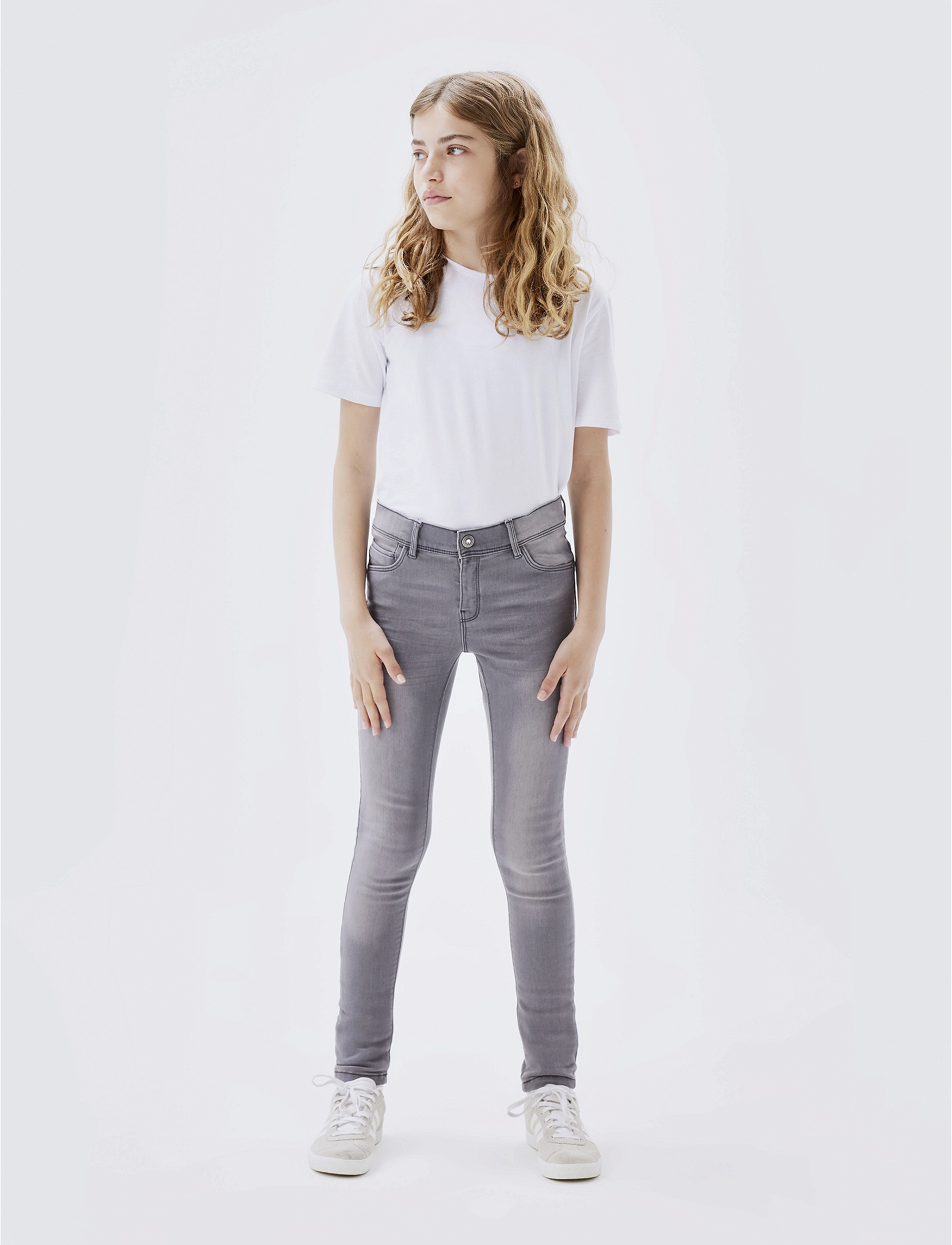 name it - NKFPOLLY SKINNY JEANS 1262-TA NOOS - skinny jeans - light grey denim - 5