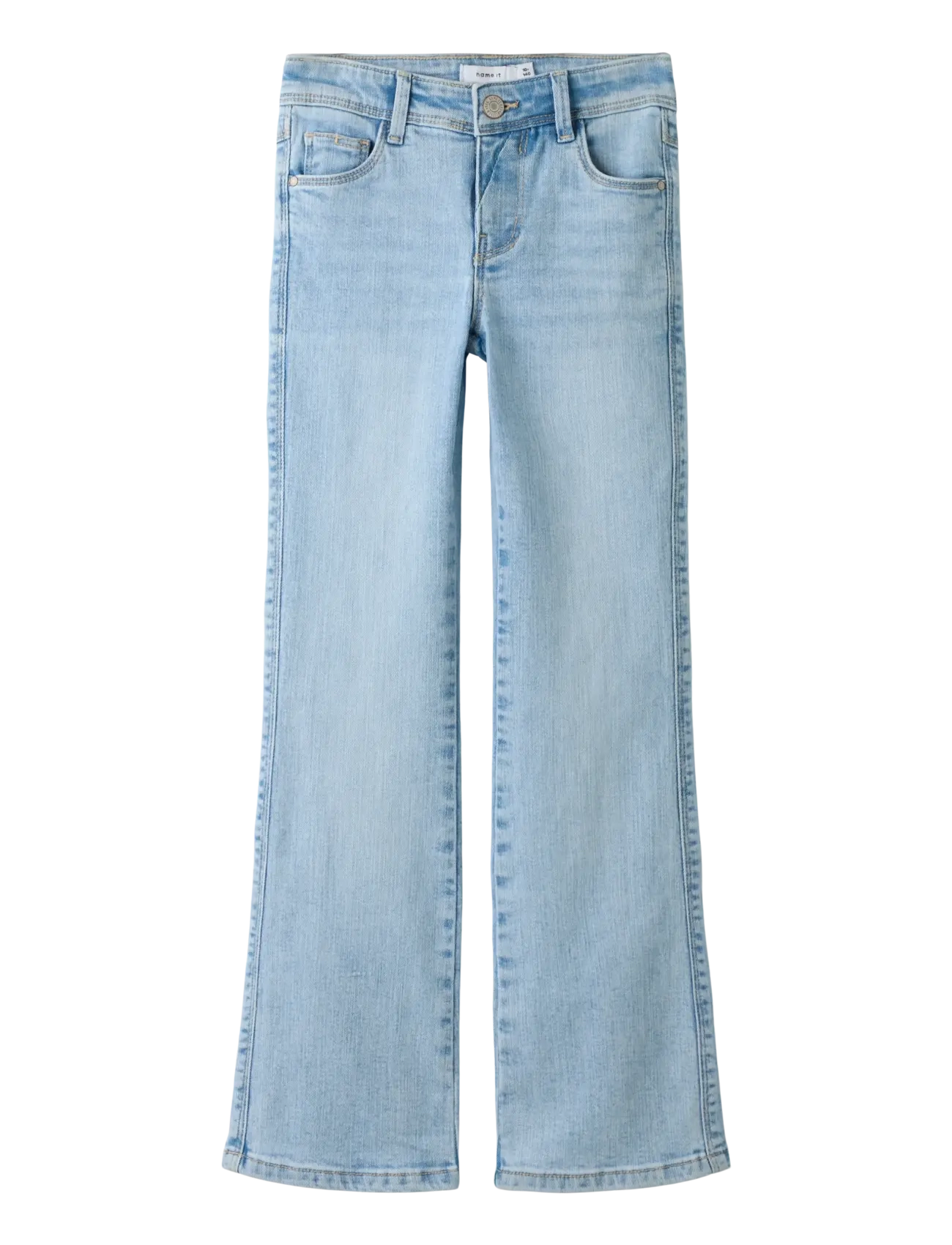 name it NKFPOLLY SKINNY BOOT JEANS 1142-AU NOOS - Underdele - LIGHT BLUE BLEACHED DENIM / blue