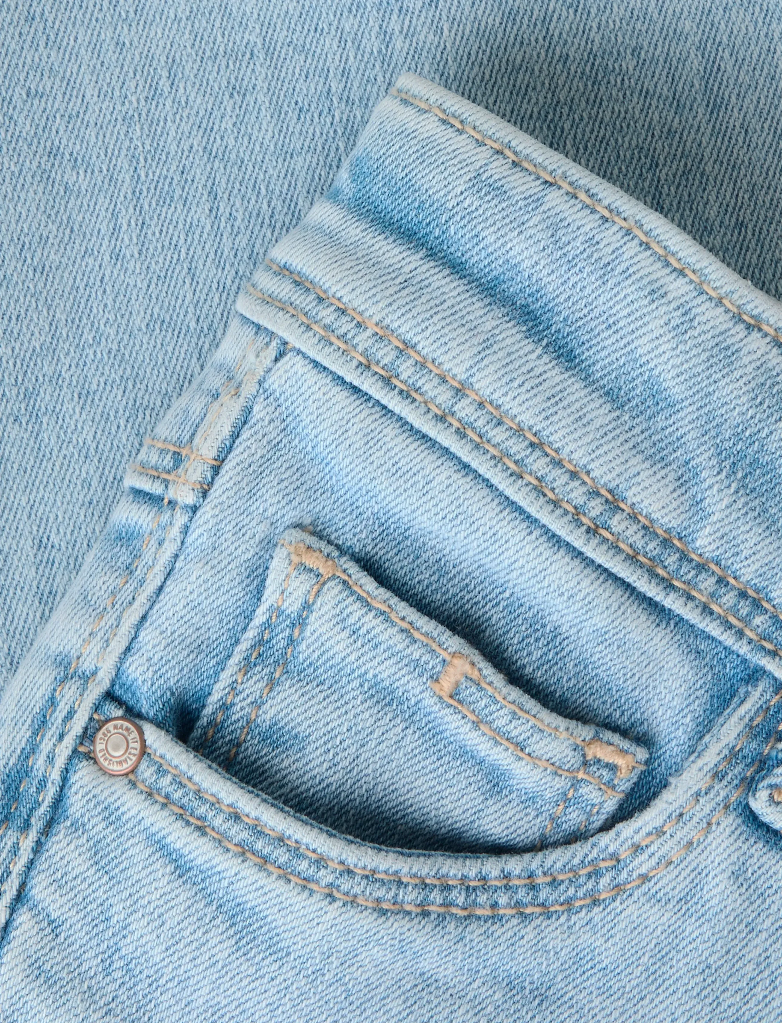 name it - NKFPOLLY SKINNY BOOT JEANS 1142-AU NOOS - bootcut jeans - light blue bleached denim - 4
