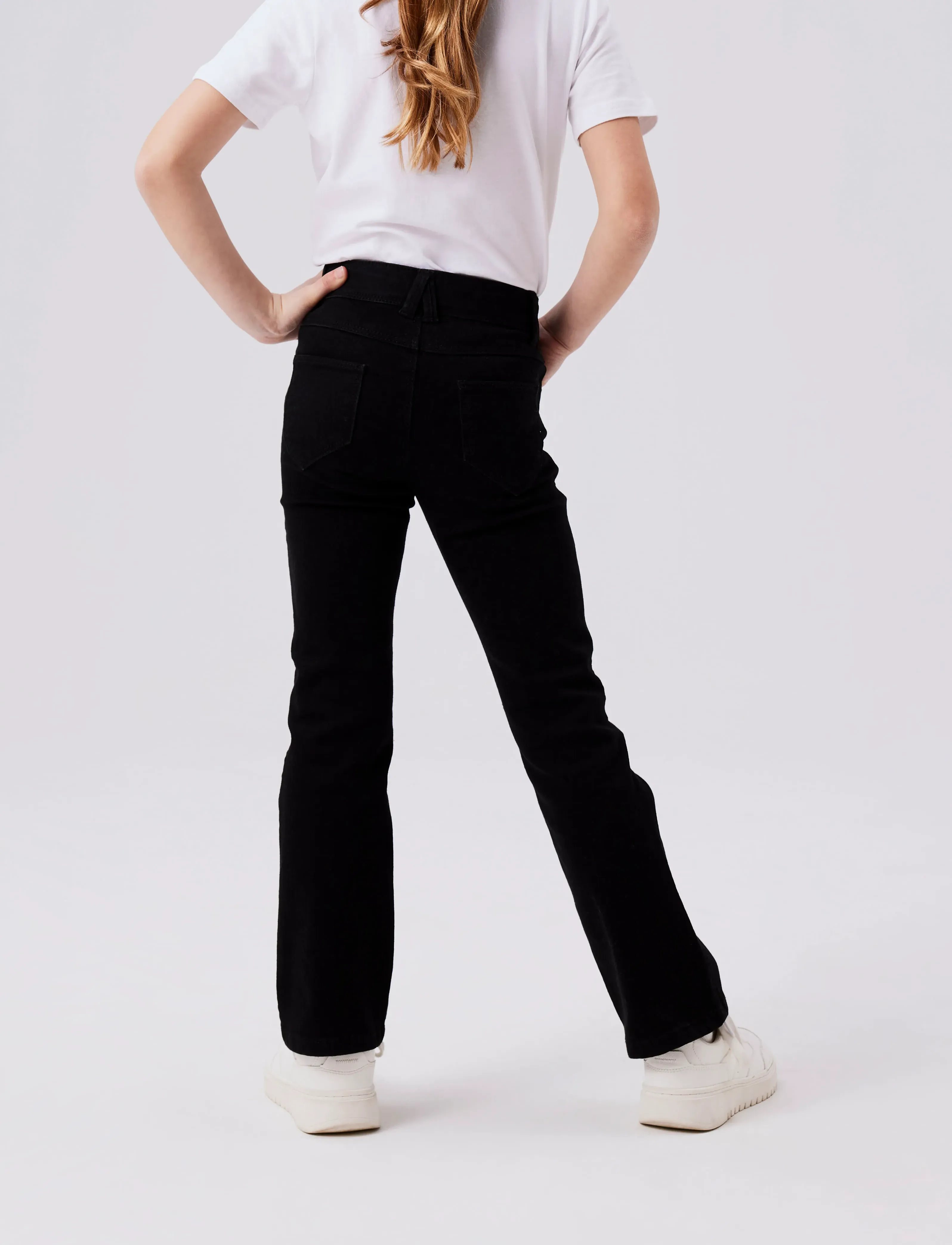 name it - NKFPOLLY SKINNY BOOT JEANS 1142-AU NOOS - bootcut jeans - black denim - 3