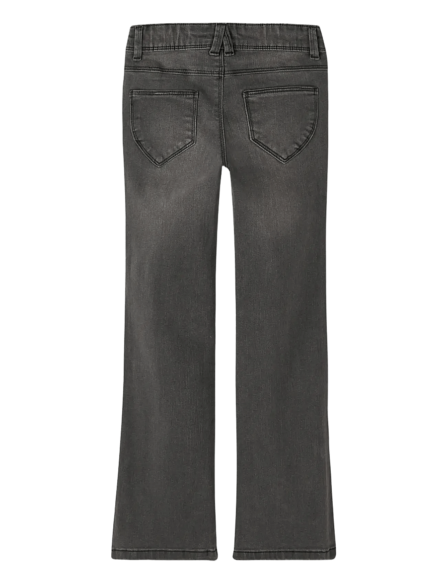 name it - NKFPOLLY SKINNY BOOT JEANS 1142-AU NOOS - alt laienevad teksad - dark grey denim - 2
