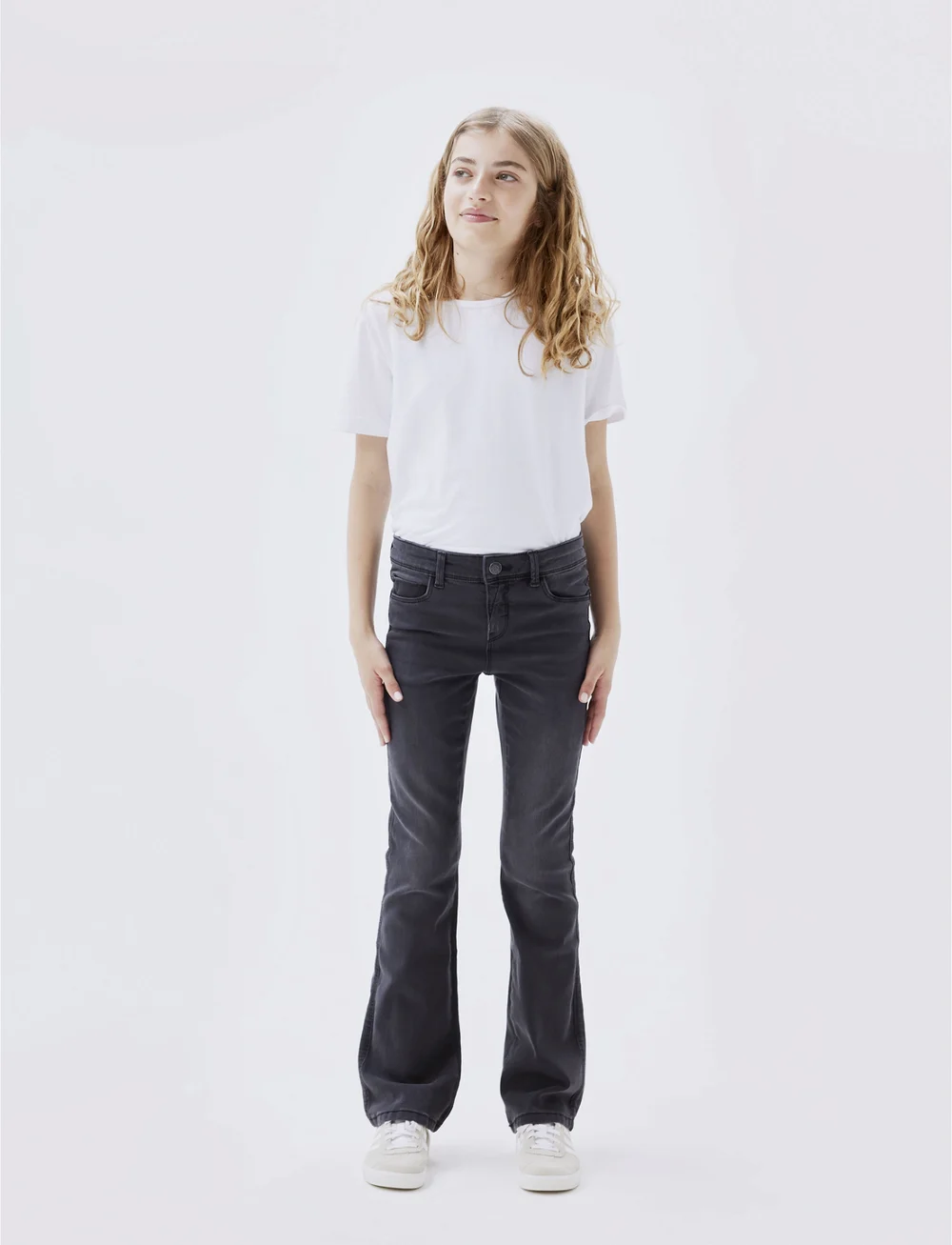 name it - NKFPOLLY SKINNY BOOT JEANS 1142-AU NOOS - bootcut jeans - dark grey denim - 0