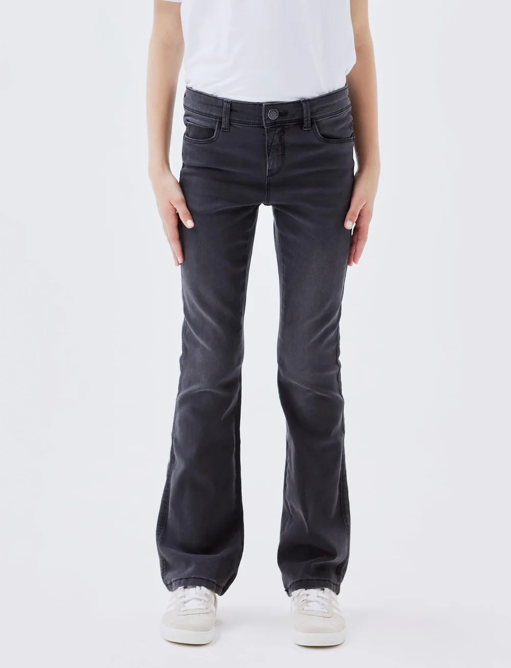 name it - NKFPOLLY SKINNY BOOT JEANS 1142-AU NOOS - bootcut jeans - dark grey denim - 4
