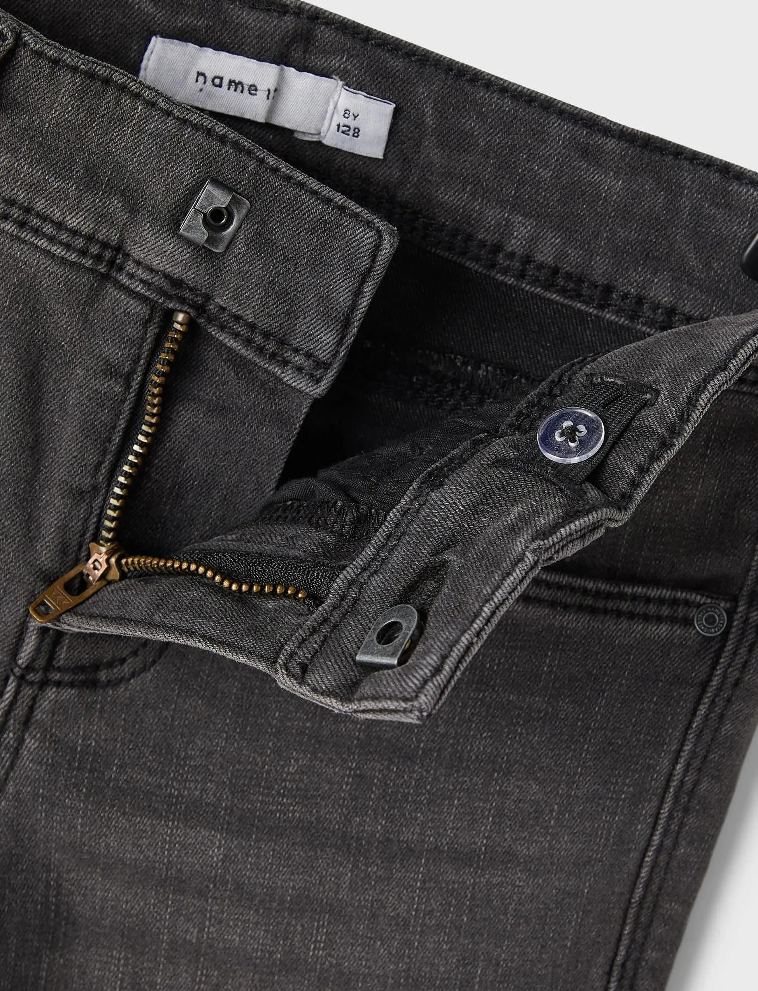 name it - NKFPOLLY SKINNY BOOT JEANS 1142-AU NOOS - alt laienevad teksad - dark grey denim - 5