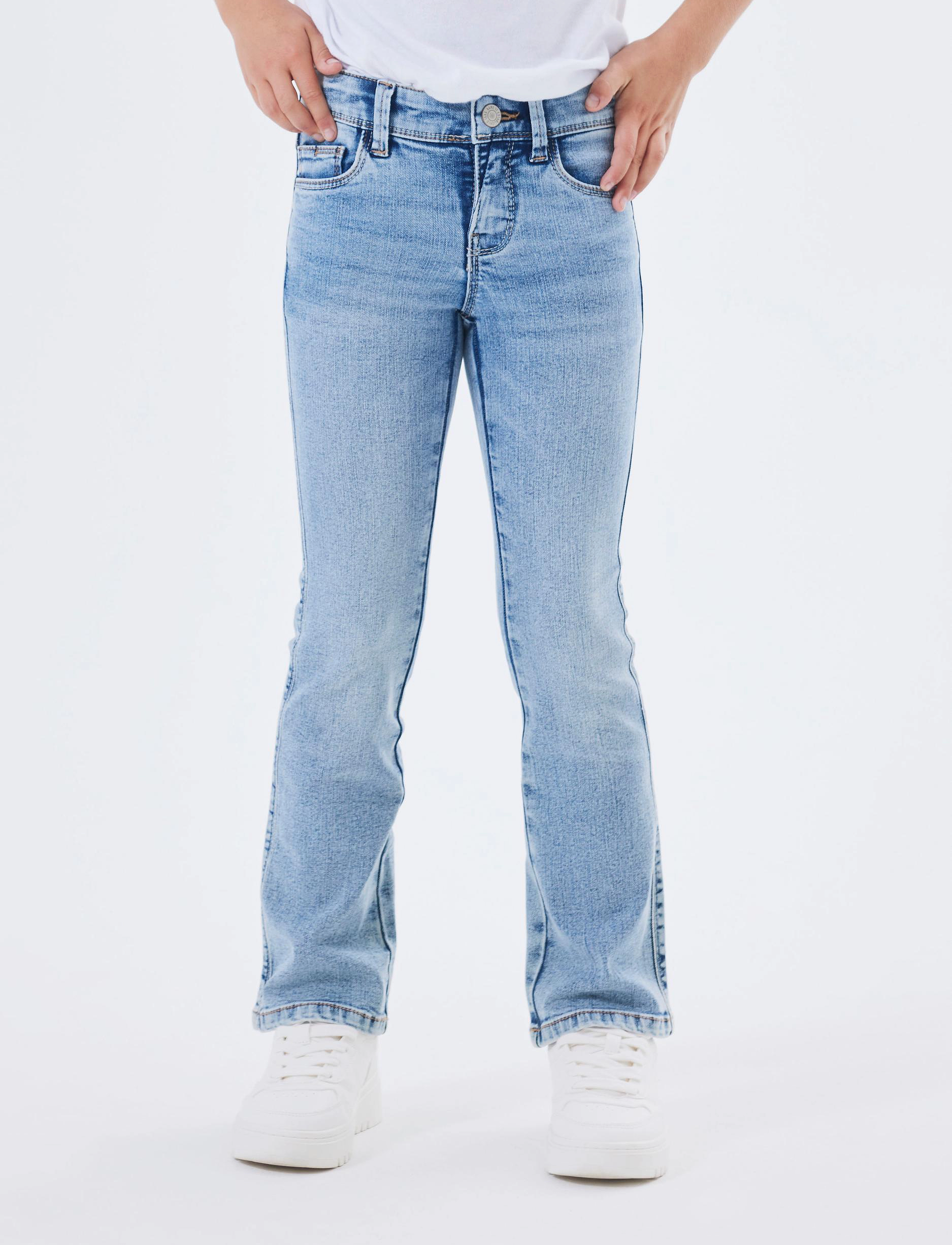 name it NKFPOLLY SKINNY BOOT JEANS 1142-AU NOOS - Bootcut jeans - LIGHT BLUE DENIM / blue