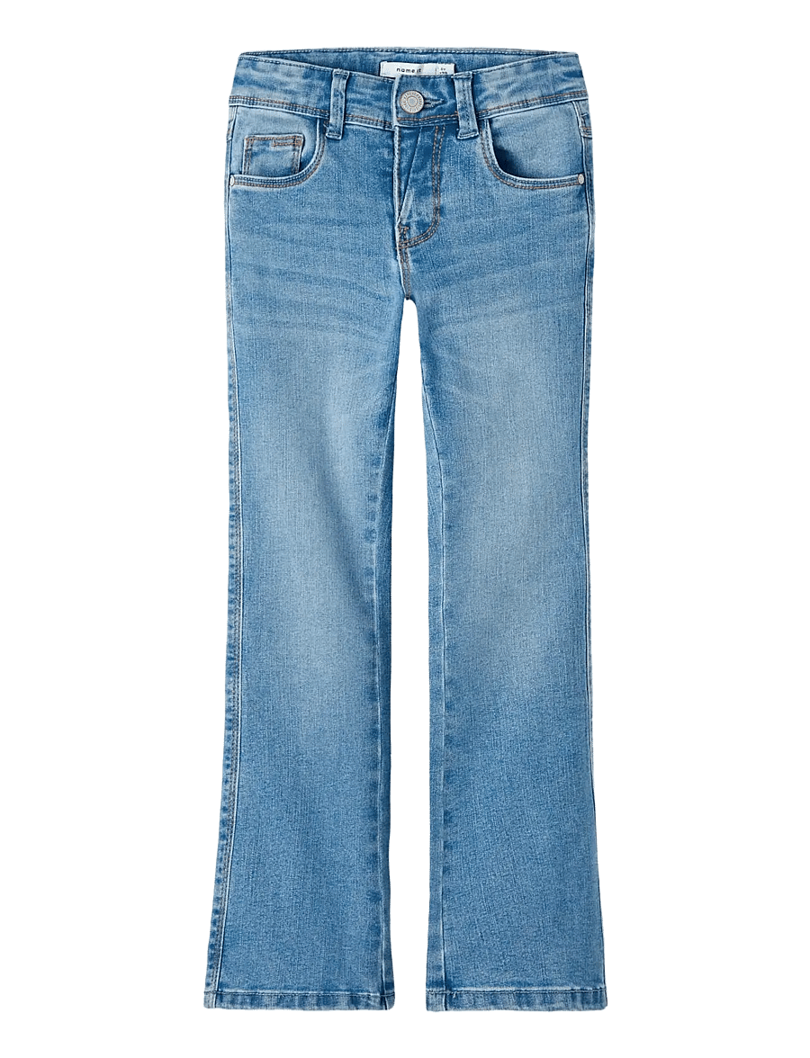 name it - NKFPOLLY SKINNY BOOT JEANS 1142-AU NOOS - bootcut džinsi - medium blue denim - 1