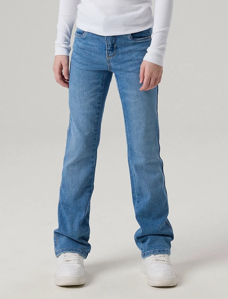 name it - NKFPOLLY SKINNY BOOT JEANS 1142-AU NOOS - alt laienevad teksad - medium blue denim - 0