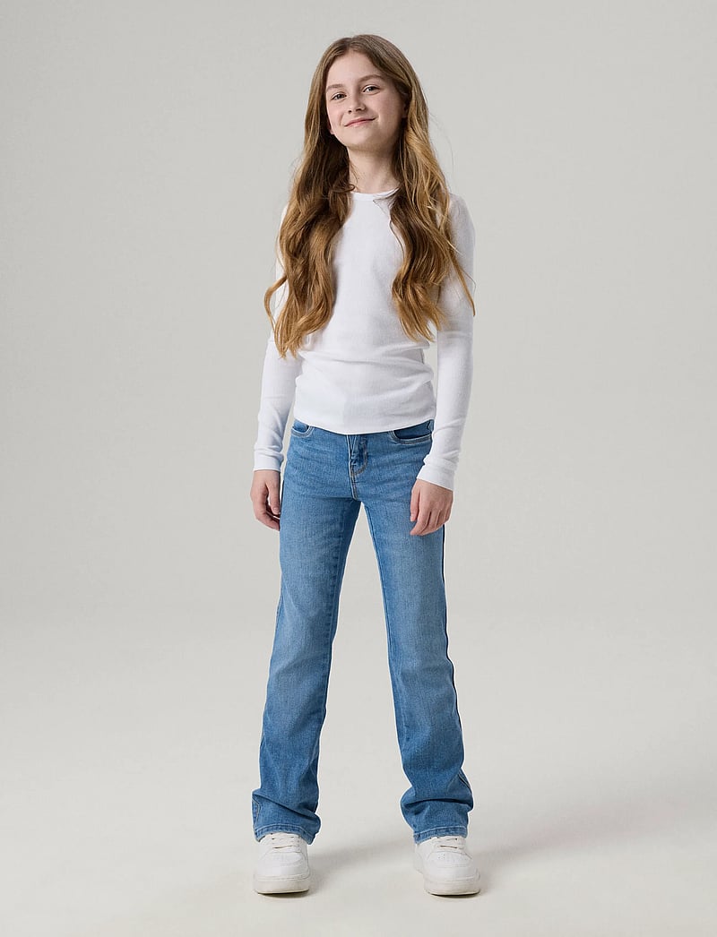 name it - NKFPOLLY SKINNY BOOT JEANS 1142-AU NOOS - alt laienevad teksad - medium blue denim - 3