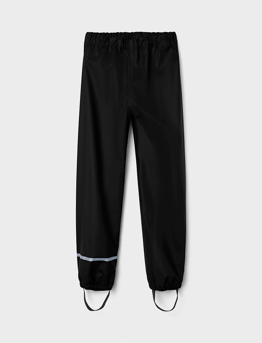 name it - NKNDRY RAIN PANT FO NOOS - regnbyxor - black - 3