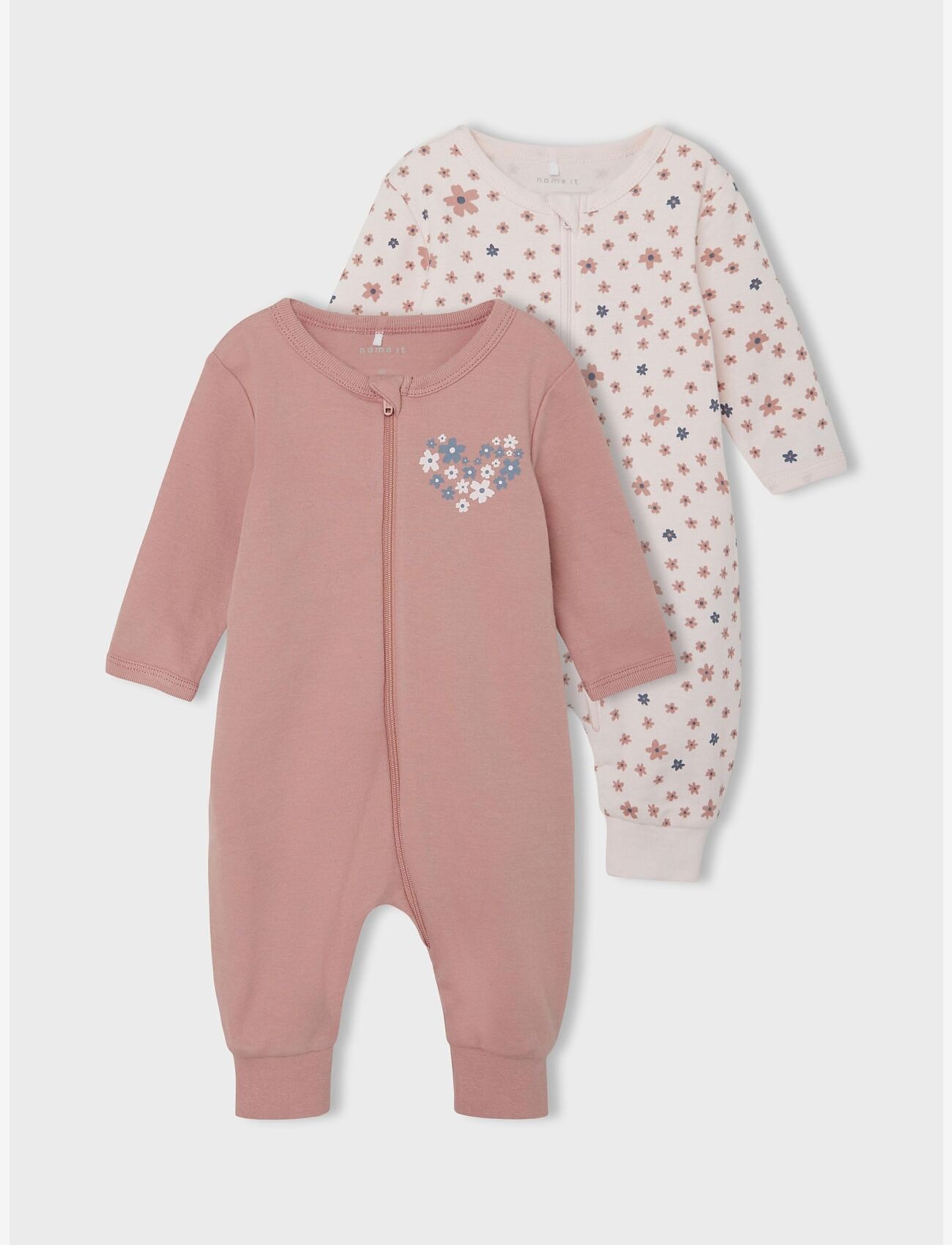 name it - NBFNIGHTSUIT 2P ZIP ROSETTE FLOWER NOOS - rosette - 3