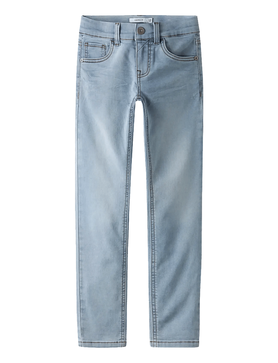 name it - NKMTHEO XSLIM SWE JEANS 3113-TH NOOS - skinny jeans - bright light blue denim - 1