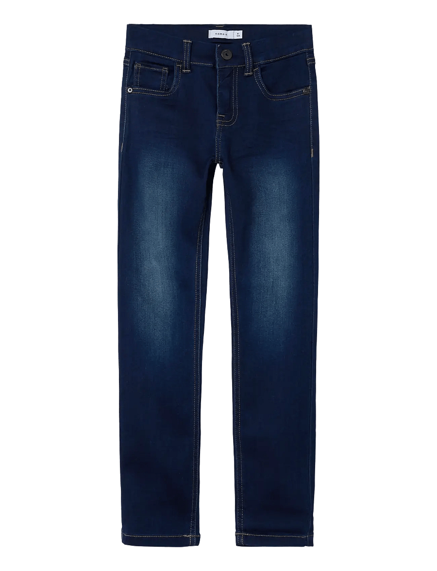 name it - NKMTHEO XSLIM SWE JEANS 3113-TH NOOS - skinny jeans - dark blue denim - 1