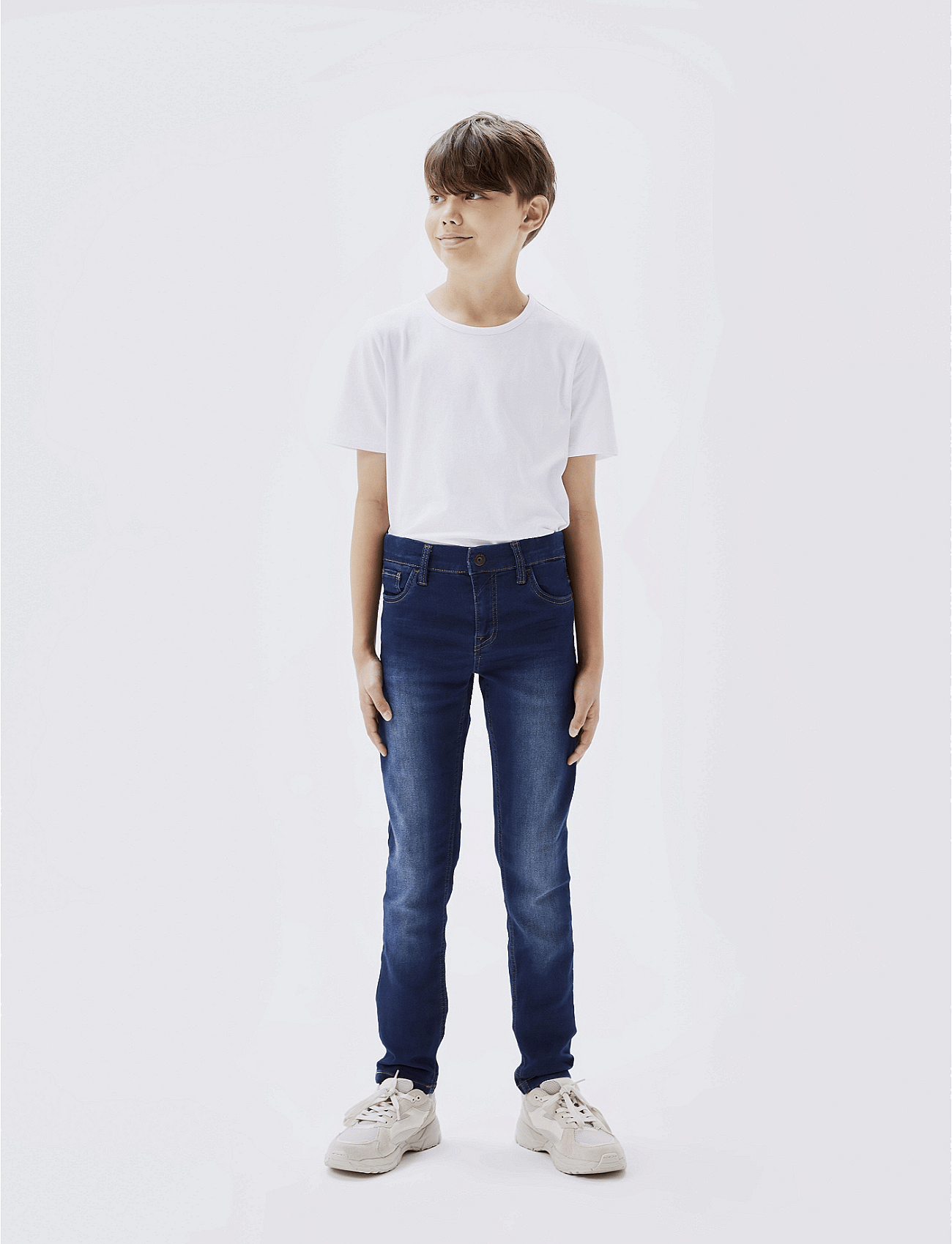 NKMTHEO XSLIM SWE JEANS 3113-TH NOOS - DARK BLUE DENIM