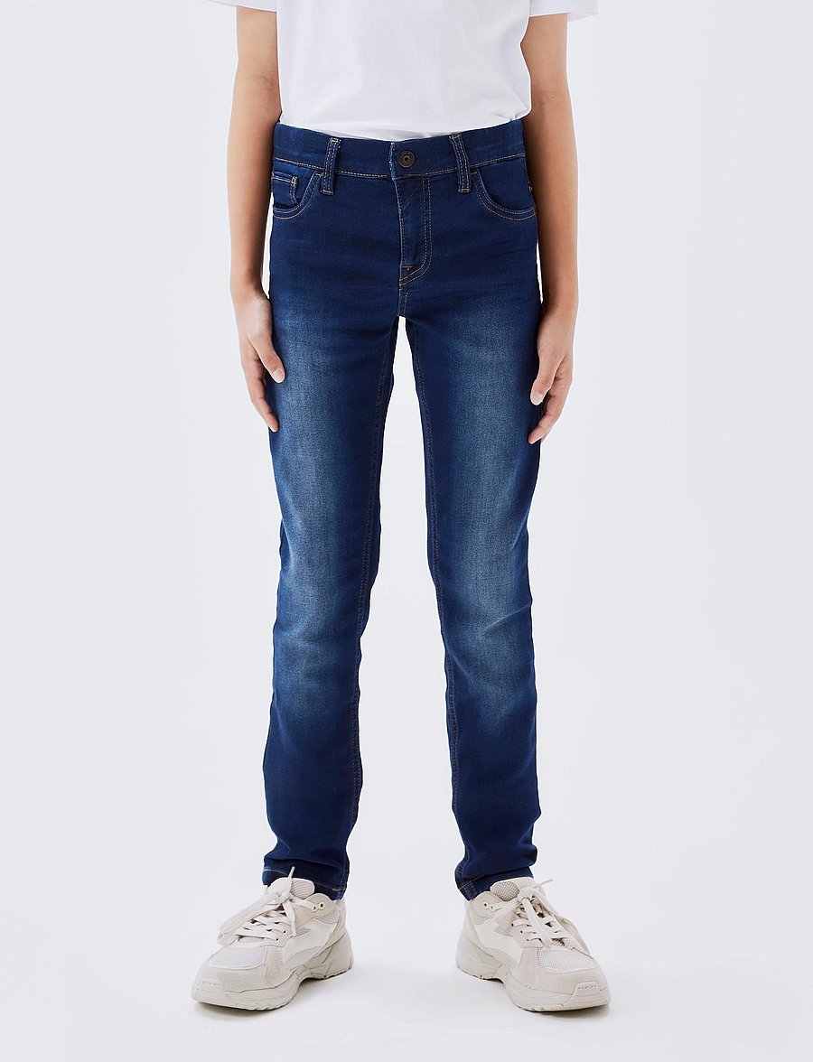 name it - NKMTHEO XSLIM SWE JEANS 3113-TH NOOS - skinny jeans - dark blue denim - 3