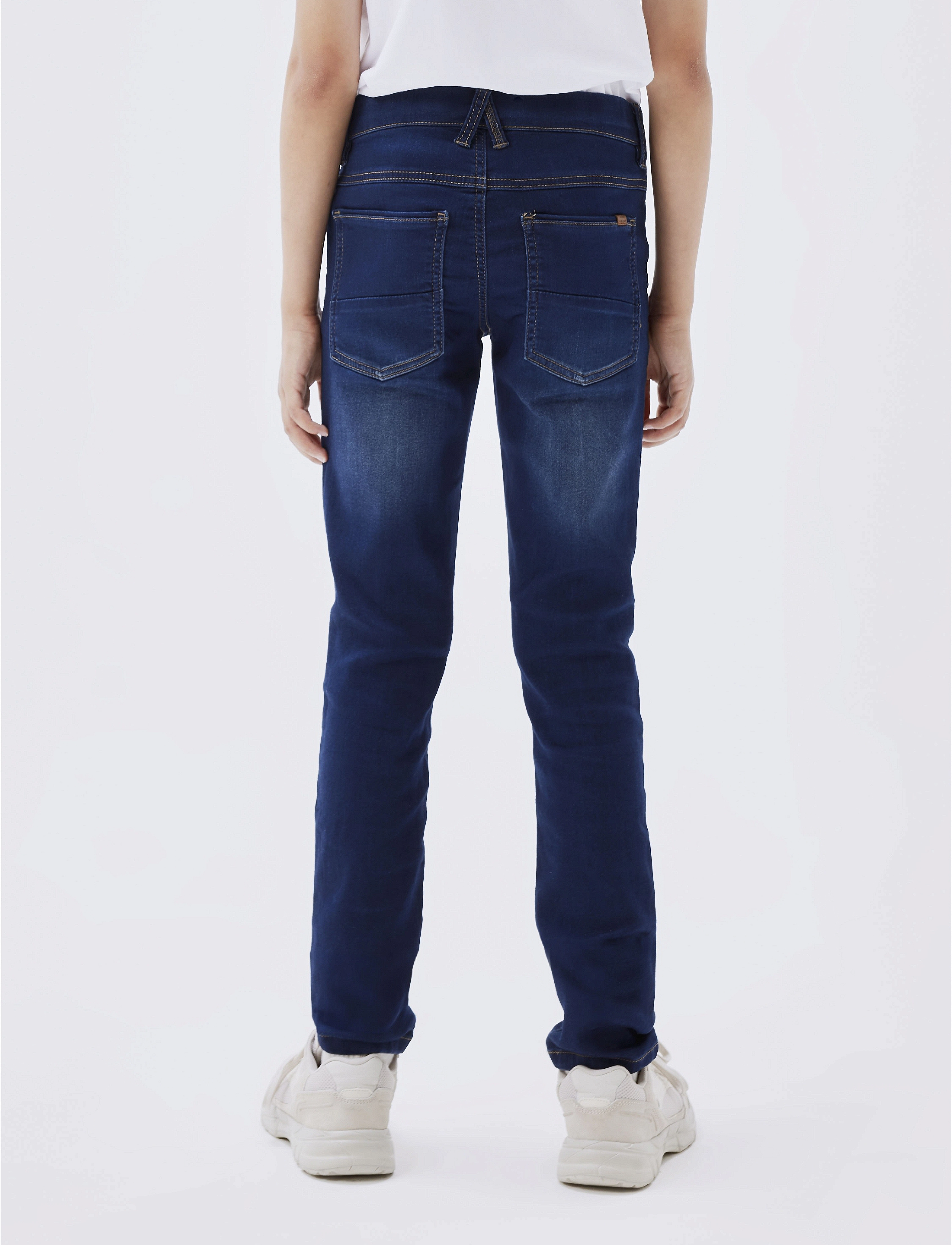 name it - NKMTHEO XSLIM SWE JEANS 3113-TH NOOS - skinny jeans - dark blue denim - 4