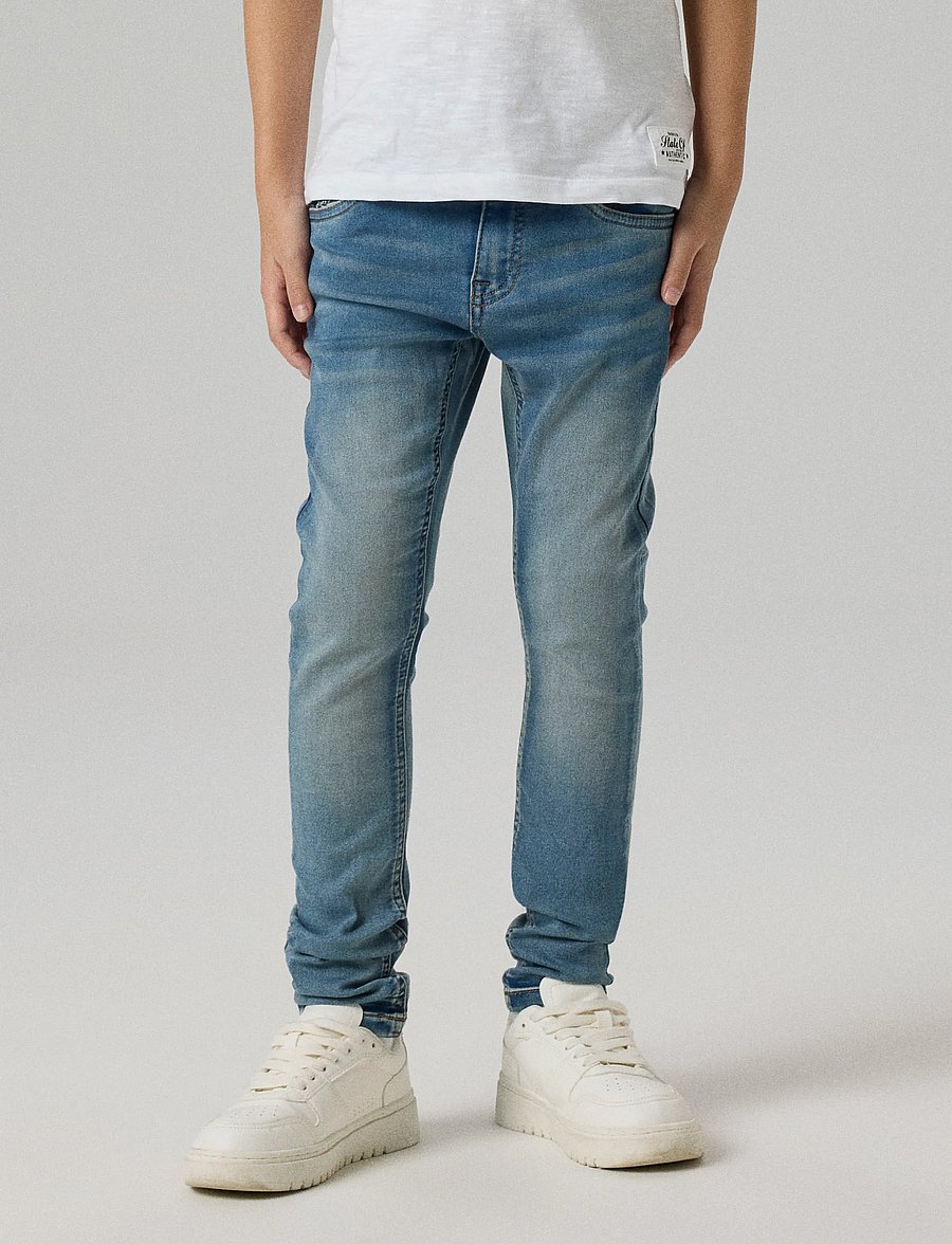 name it - NKMTHEO XSLIM SWE JEANS 3113-TH NOOS - skinny jeans - light blue denim - 0