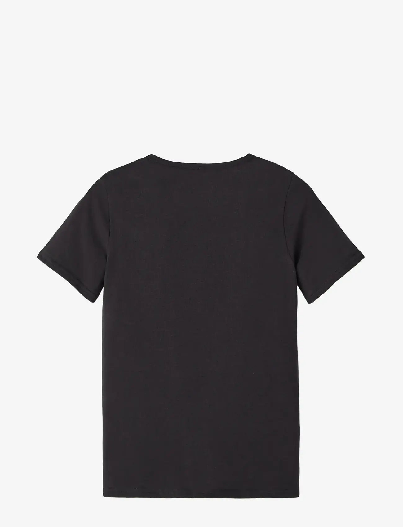 name it - NKMT-SHIRT SLIM 2P NOOS - kortærmede t-shirts - black - 2