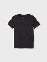 name it - NKMT-SHIRT SLIM 2P NOOS - kortärmade t-shirts - black - 3