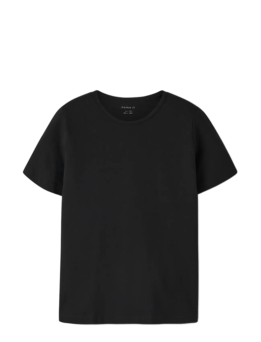 name it - NKMT-SHIRT SLIM 2P NOOS - stutterma bolir - black - 3