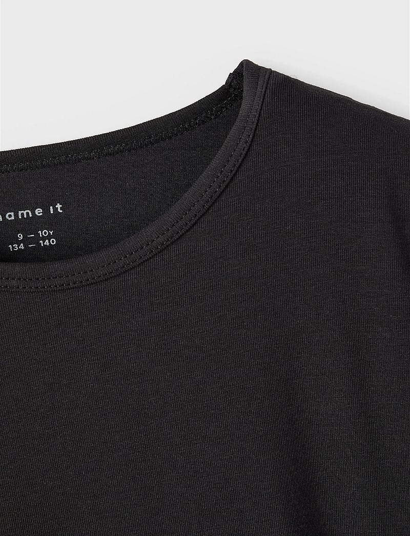 name it - NKMT-SHIRT SLIM 2P NOOS - kortærmede t-shirts - black - 3