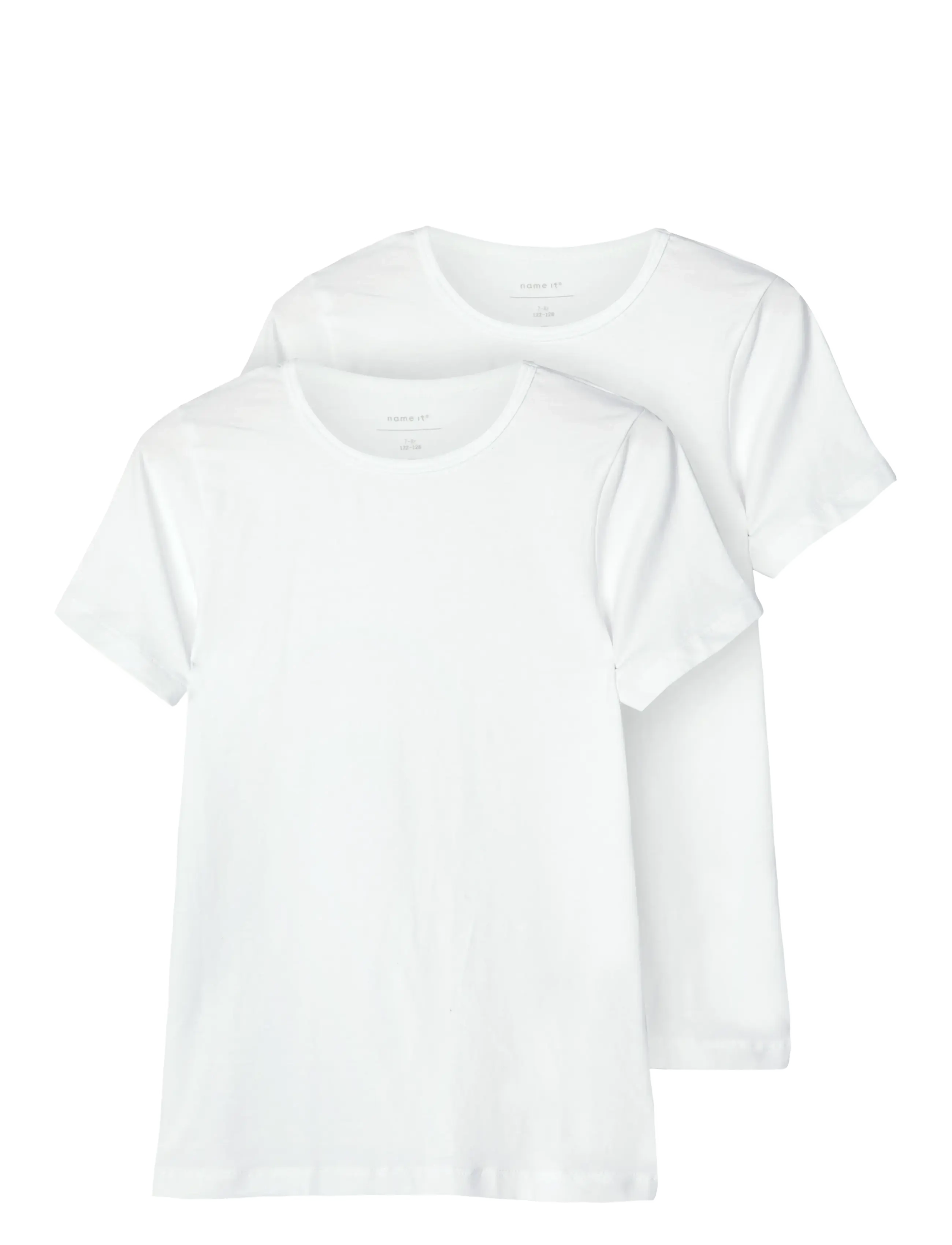 NAME IT Nkmt-Shirt Slim 2P Noos Weiß - 116 - Kinder