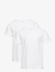 name it - NKMT-SHIRT SLIM 2P NOOS - kortærmede t-shirts - bright white - 0