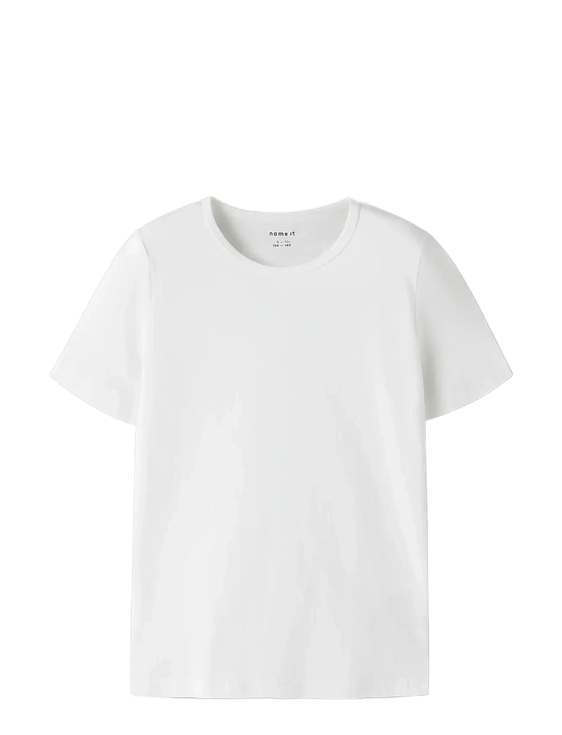 name it - NKMT-SHIRT SLIM 2P NOOS - short-sleeved t-shirts - bright white - 2