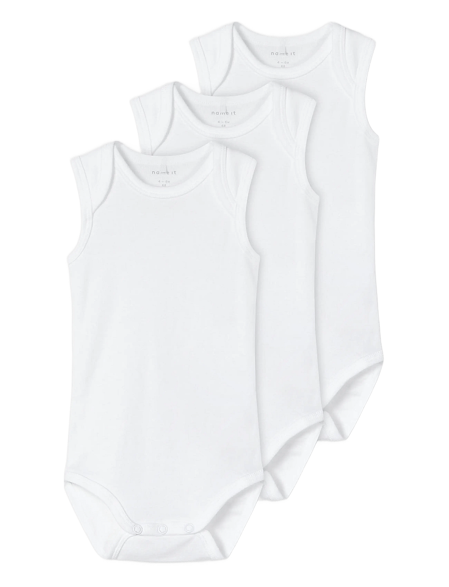 name it - NBNBODY 3P TANK SOLID WHITE 3 NOOS - lot de plusieurs bodies - bright white - 1