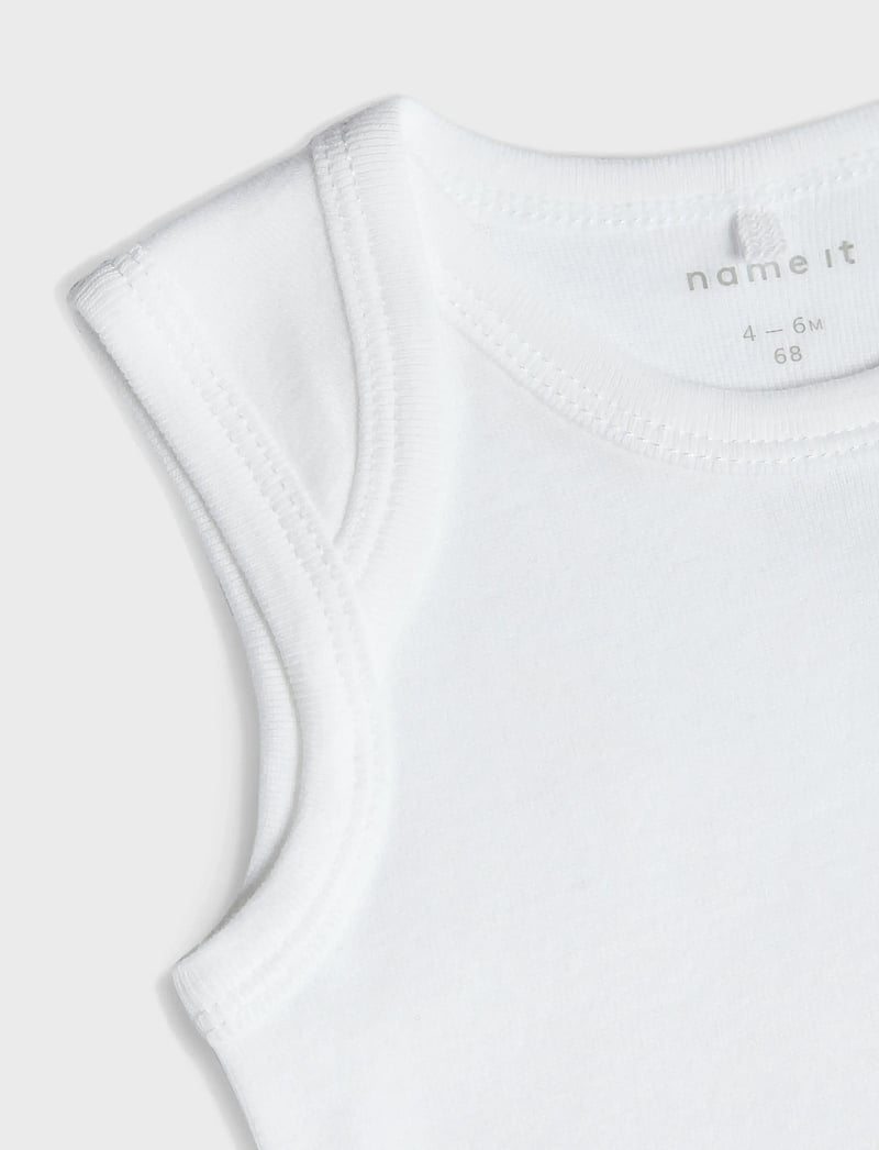 name it - NBNBODY 3P TANK SOLID WHITE 3 NOOS - multipack bodys - bright white - 3
