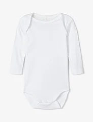 name it - NBNBODY 3P LS SOLID WHITE 3 NOOS - långärmade - bright white - 5
