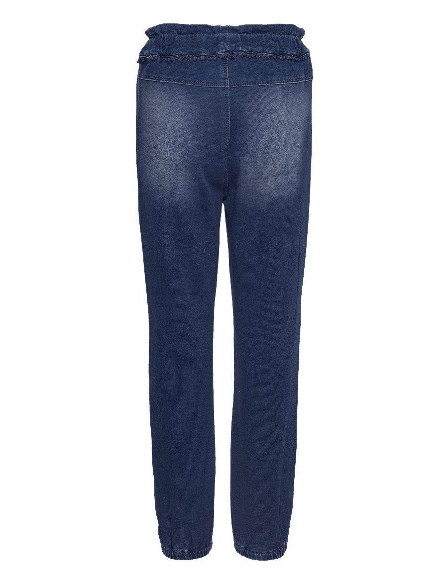 name it - NMFBIBI DNMTORINA SWE PANT NOOS - jogginghosen - dark blue denim - 1