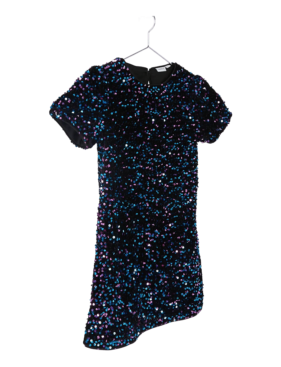 name it - NKFRUNICA SS TUNIC - festkjoler - black - 2