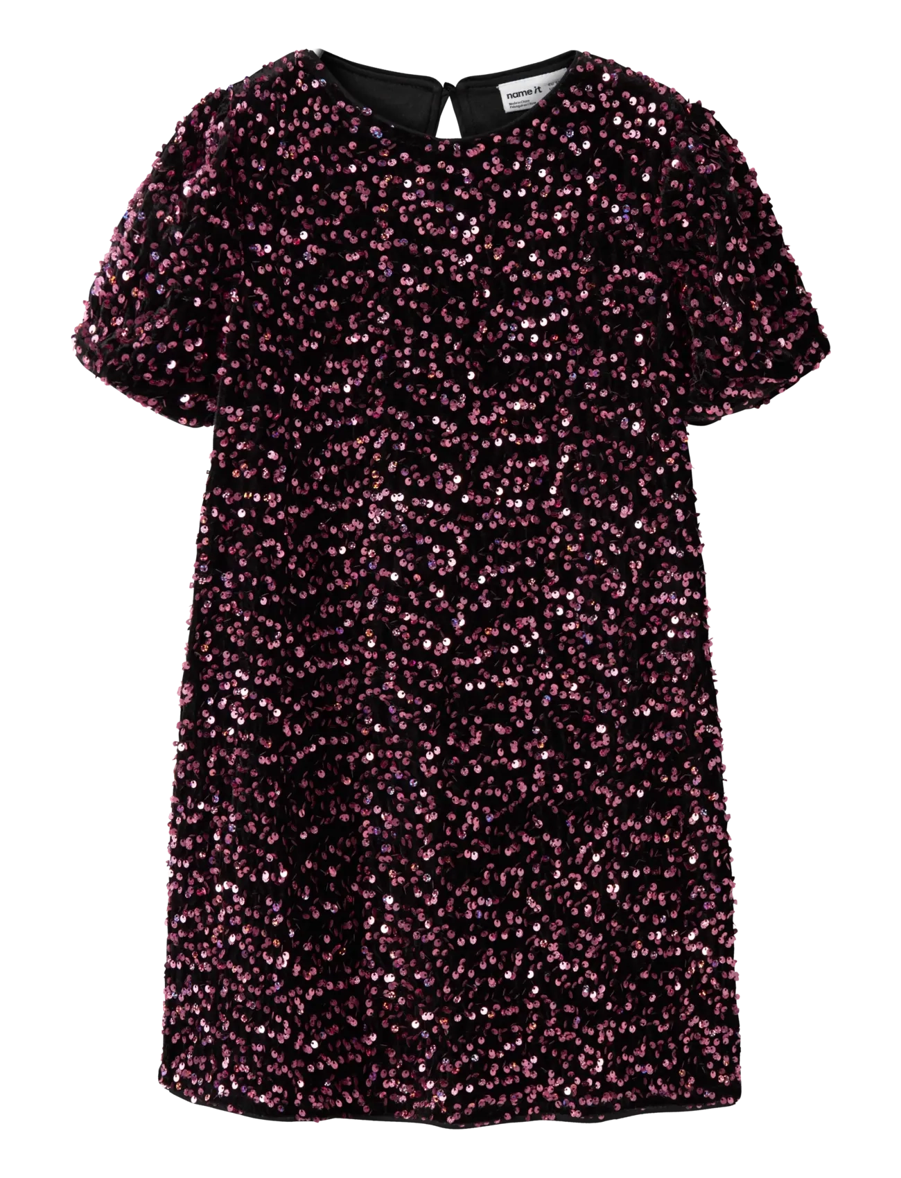 name it Nkfrunica Ss Tunic, Kinder, Pailletten Kurzarm Tunika, Lila, Gr: 158