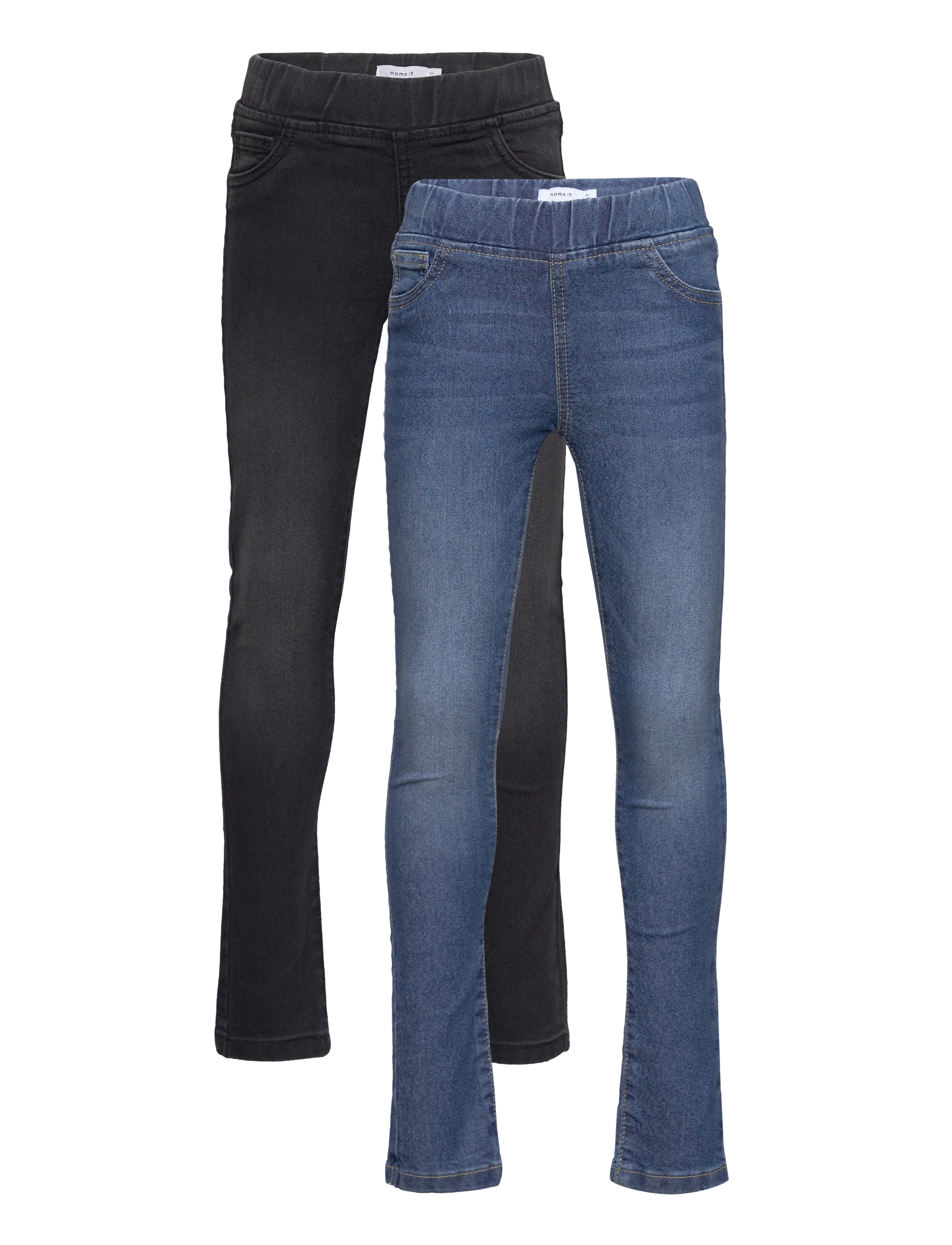 name it NKFPOLLY DNMTINN LEGGING 2 PCK - Teksad - BLACK DENIM / blue
