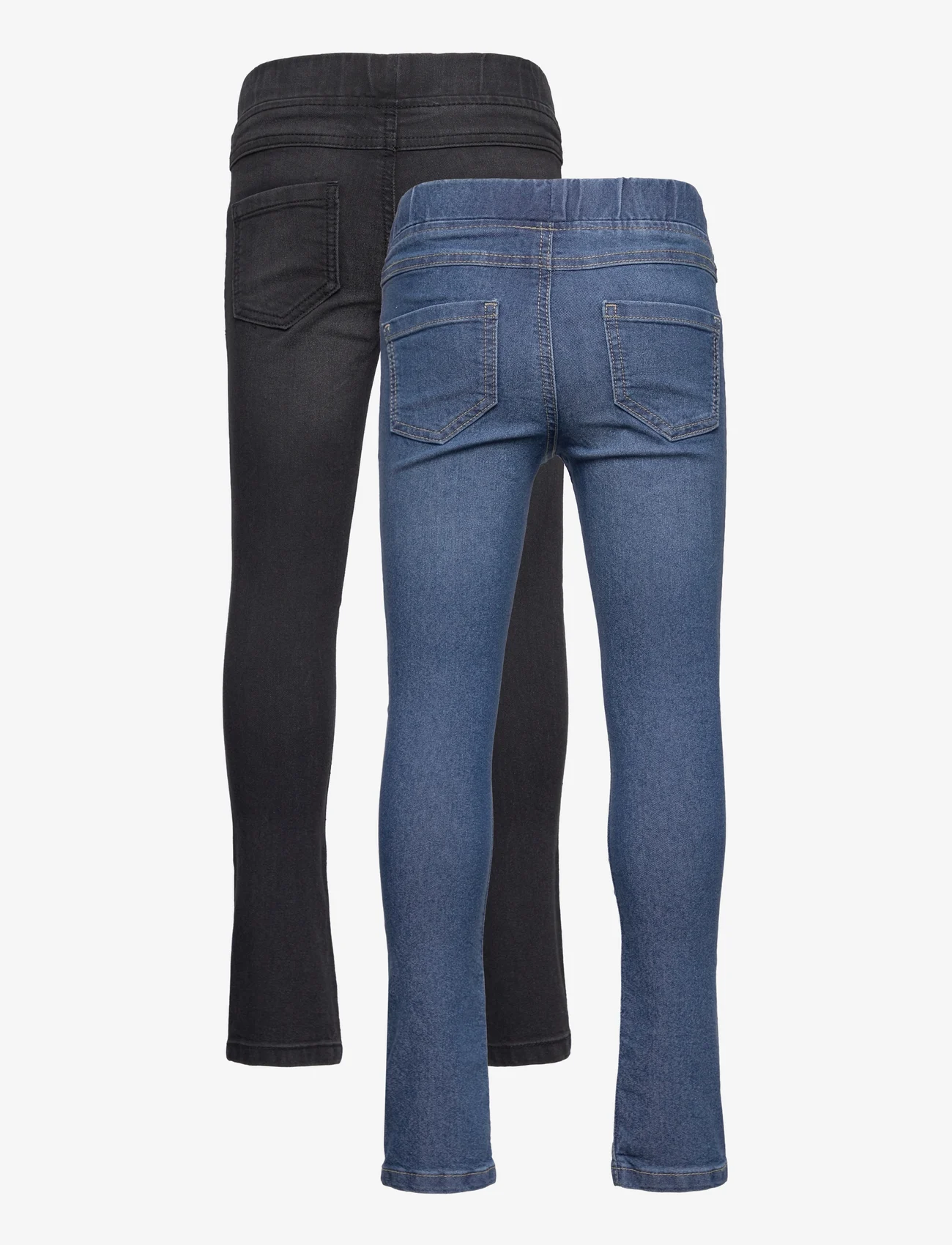 name it - NKFPOLLY DNMTINN LEGGING 2 PCK - skinny jeans - black denim - 1