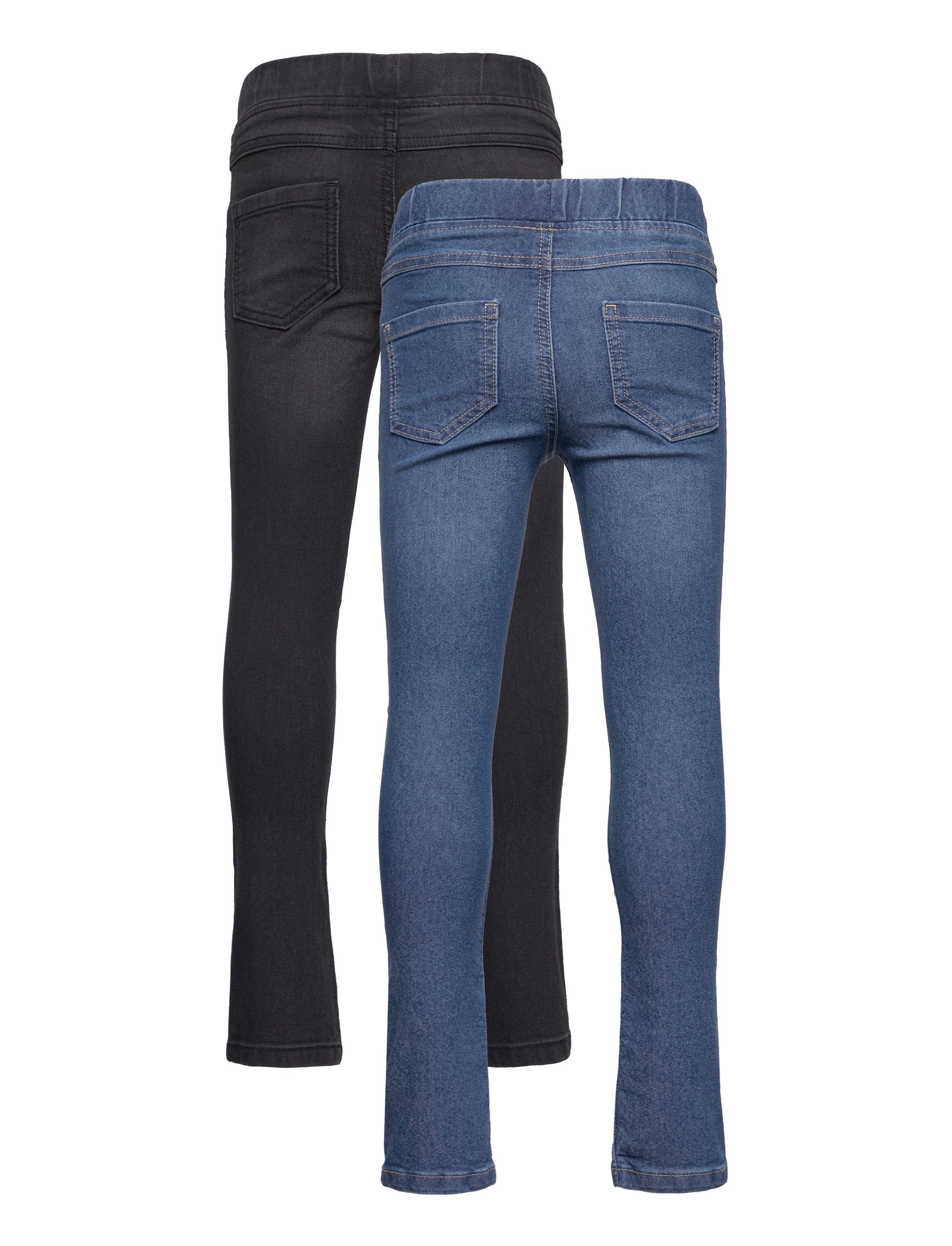 name it - NKFPOLLY DNMTINN LEGGING 2 PCK - skinny jeans - black denim - 1