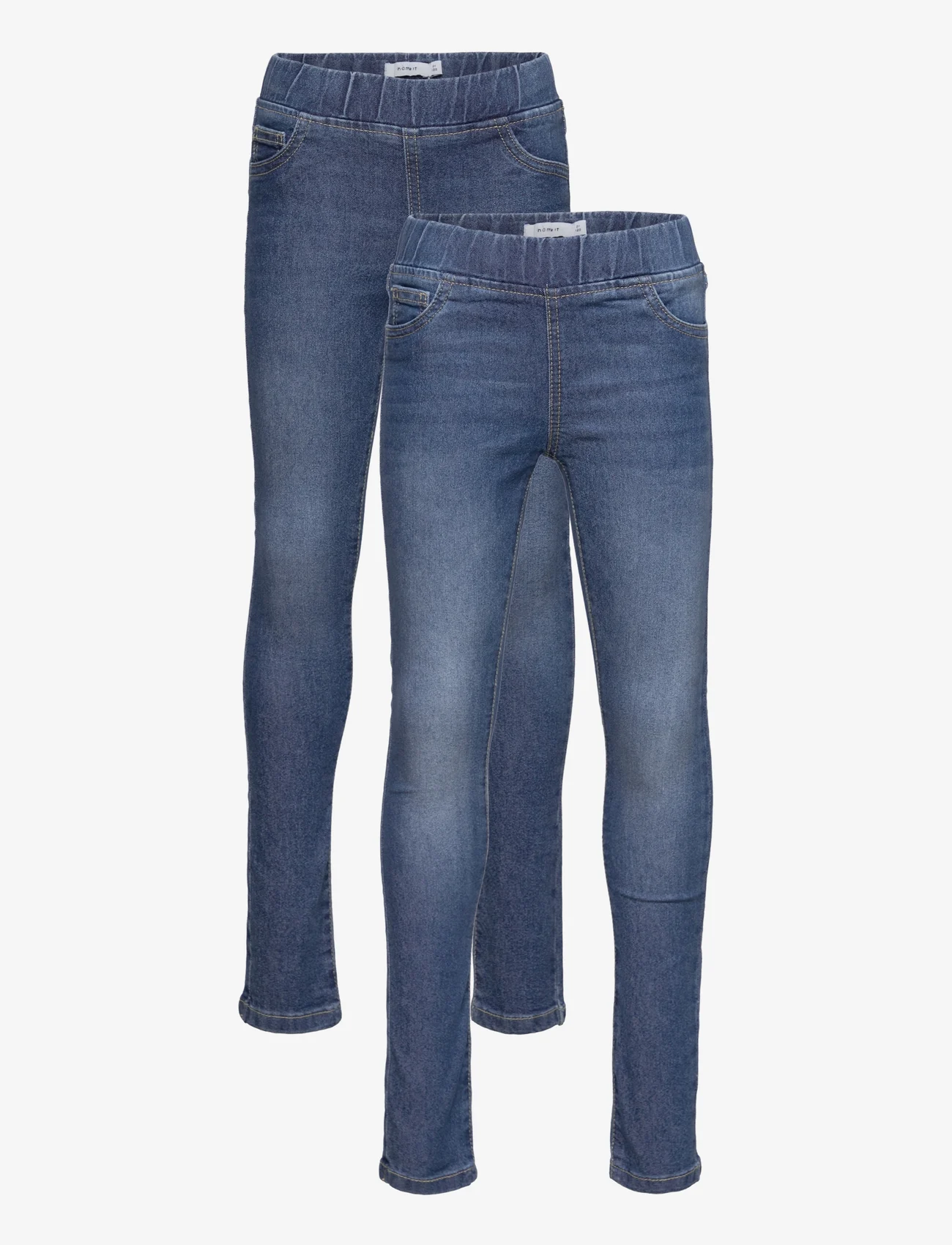 name it - NKFPOLLY DNMTINN LEGGING 2 PCK - skinny jeans - medium blue denim - 0
